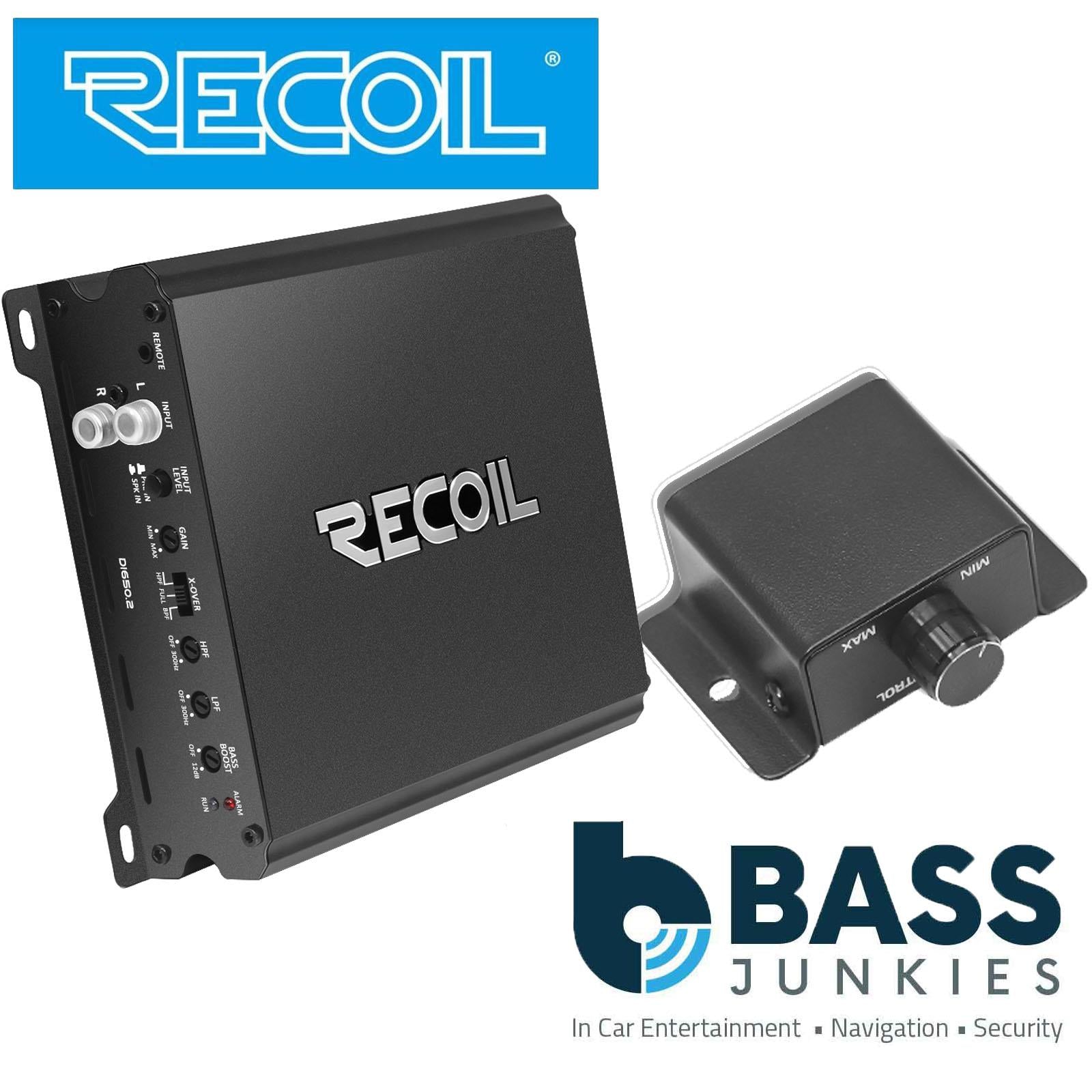 RECOIL DI650.2 -1400 Watts 2-Channel 2-4 Ohm Stable Class-D Car Audio Amplifier