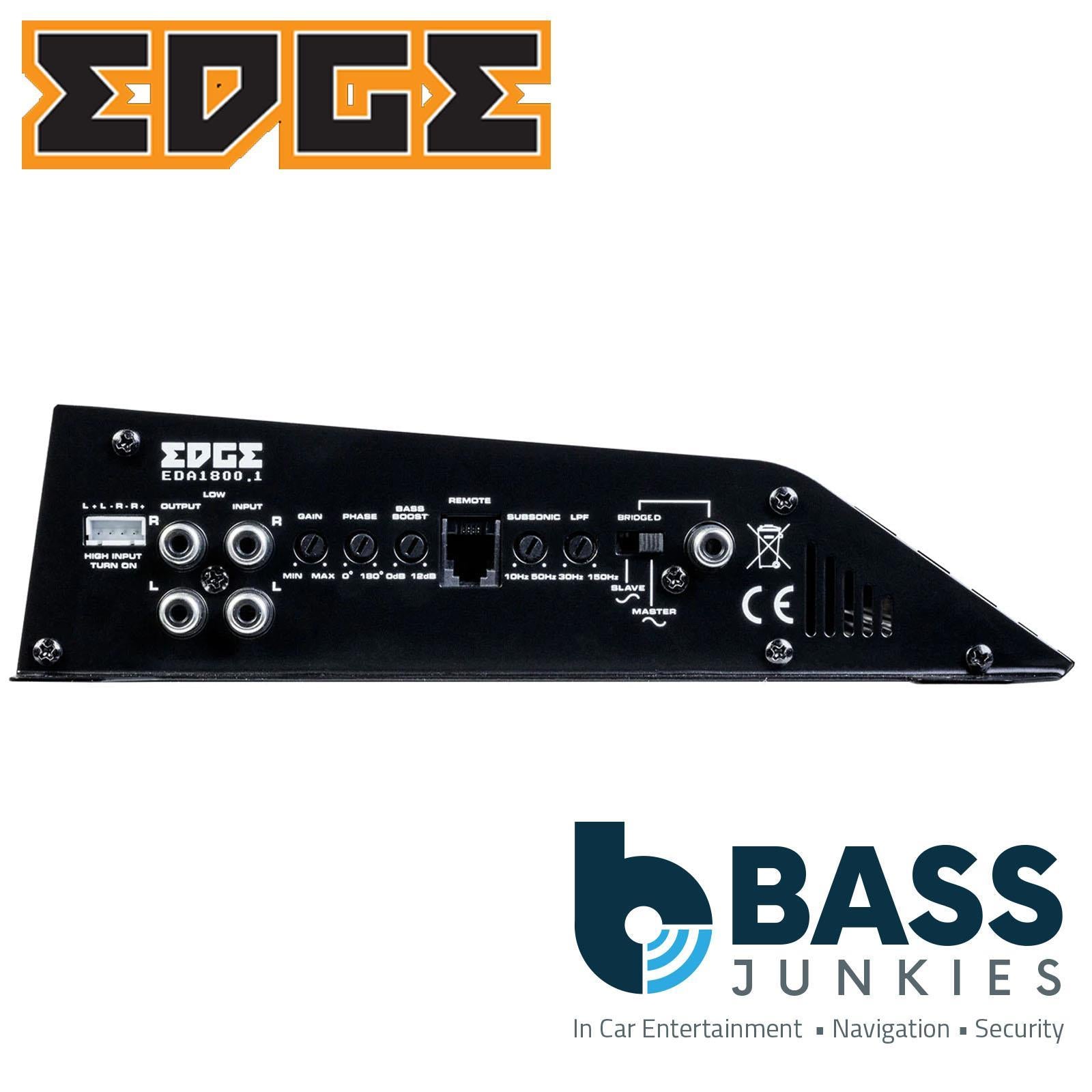 EDGE EDA1800.1-E8 DBX Series Monoblock 3600 Watts Car Amplifier