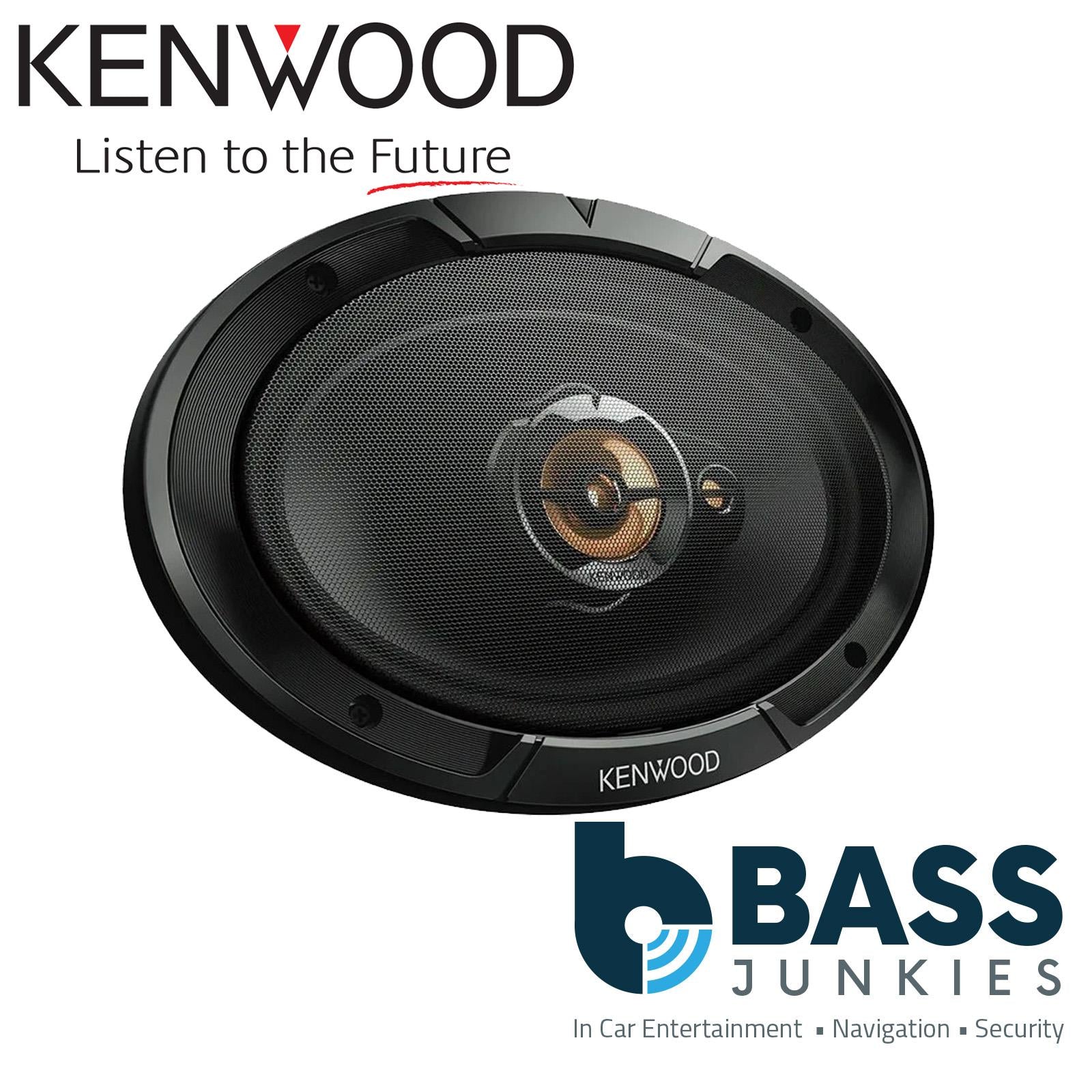 Kenwood KFC-S6977EX - 1000 Watts 3 Way 6x9" Stereo Car Van Rear Shelf Speakers