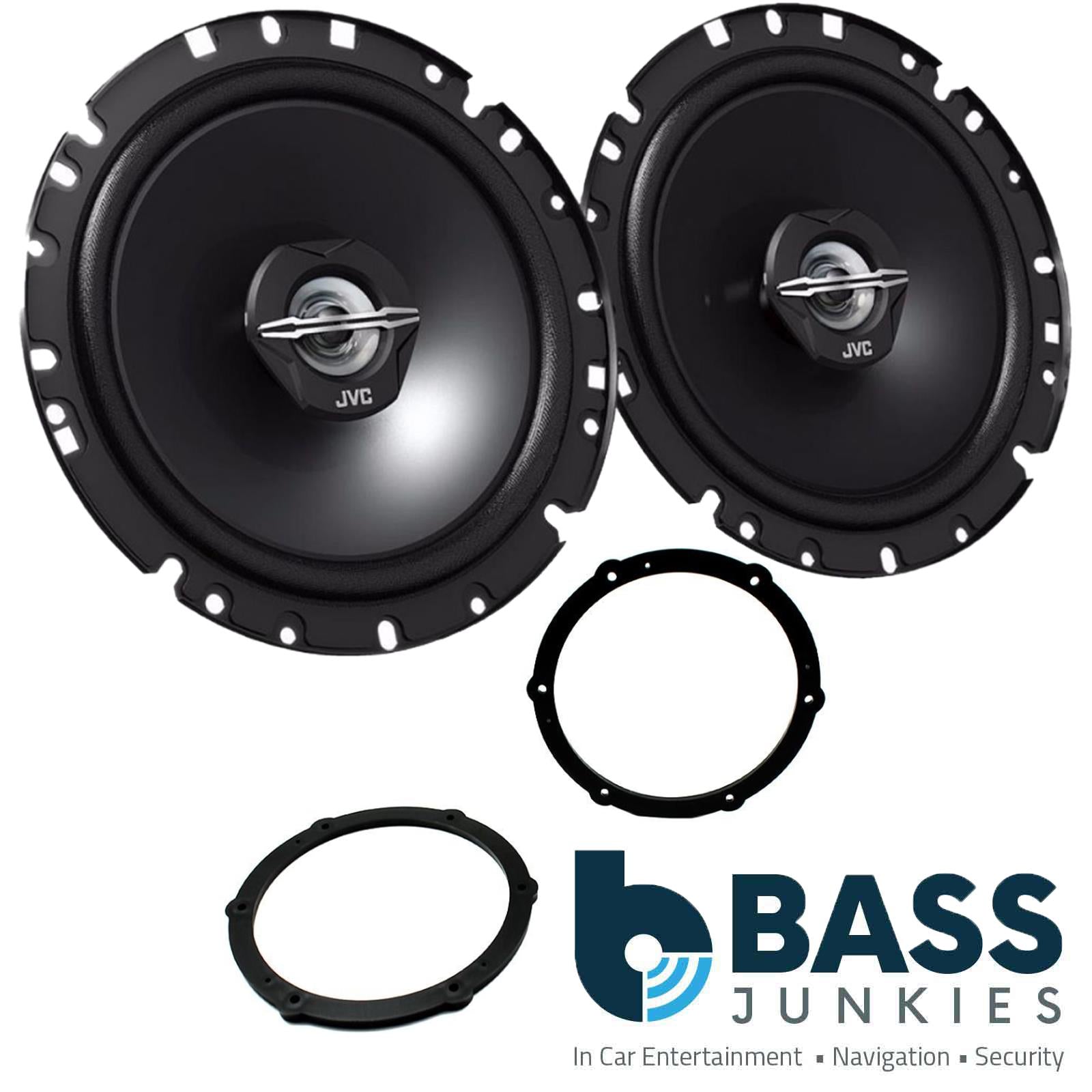 Peugeot 107 05-14 JVC 17cm 6.5 Inch 600 Watts 2 Way Front Door Car Speakers