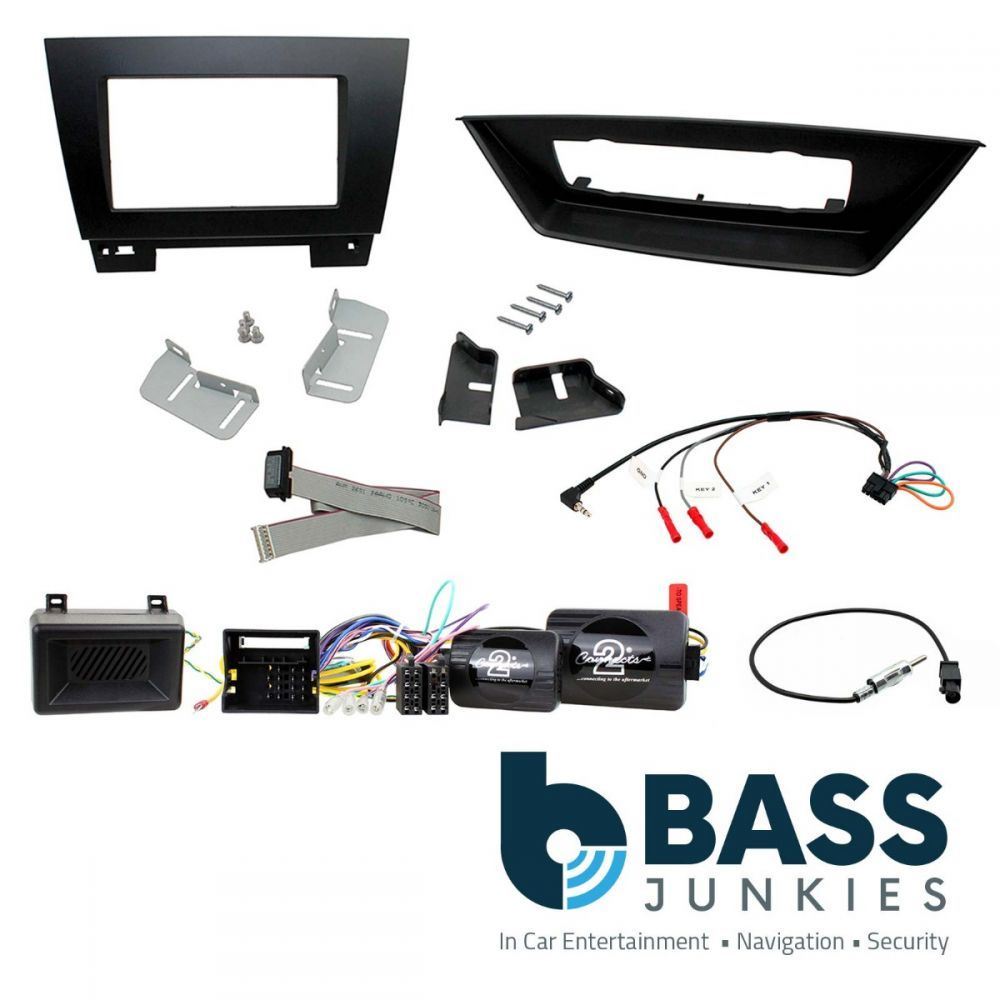 Connects2 CTKBM24 BMW X1 09-15 E84 Double Din Car Stereo Fascia & Steering Wheel Interface