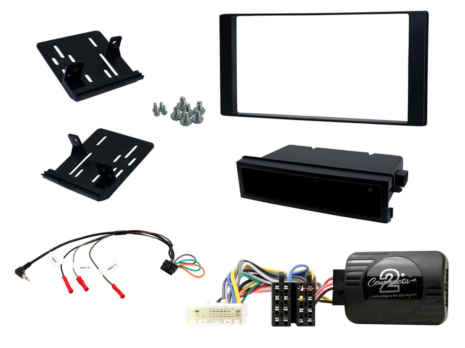 Grundig 6.8" Apple Android Double Din Stereo Fitting Kit + Steering Wheel Stalk Controls to fit Subaru Impreza 2012-15 | Subaru XV 2012-15