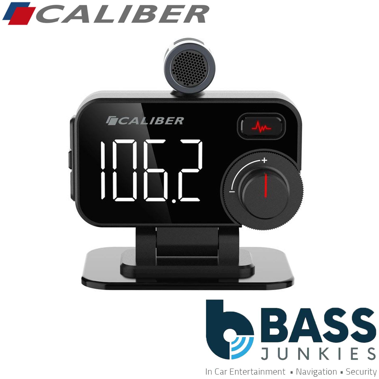 Caliber Bluetooth FM Transmitter with Dual USB Fast Charging Hands-Free Calling
