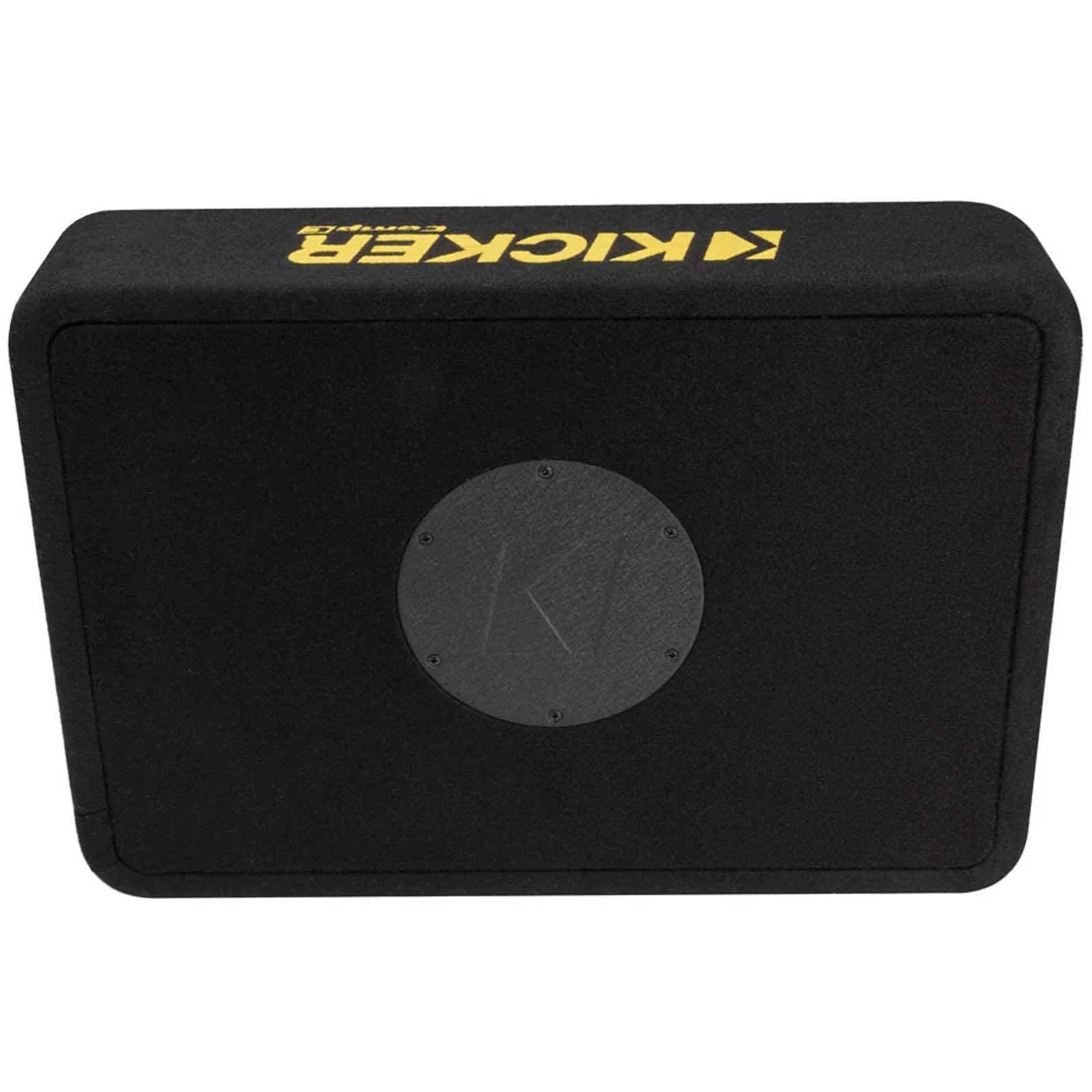 Kicker 50TCWC104 - 500 Watts 10" CompC Thin Car Sub Subwoofer Enclosure 4 Ohm