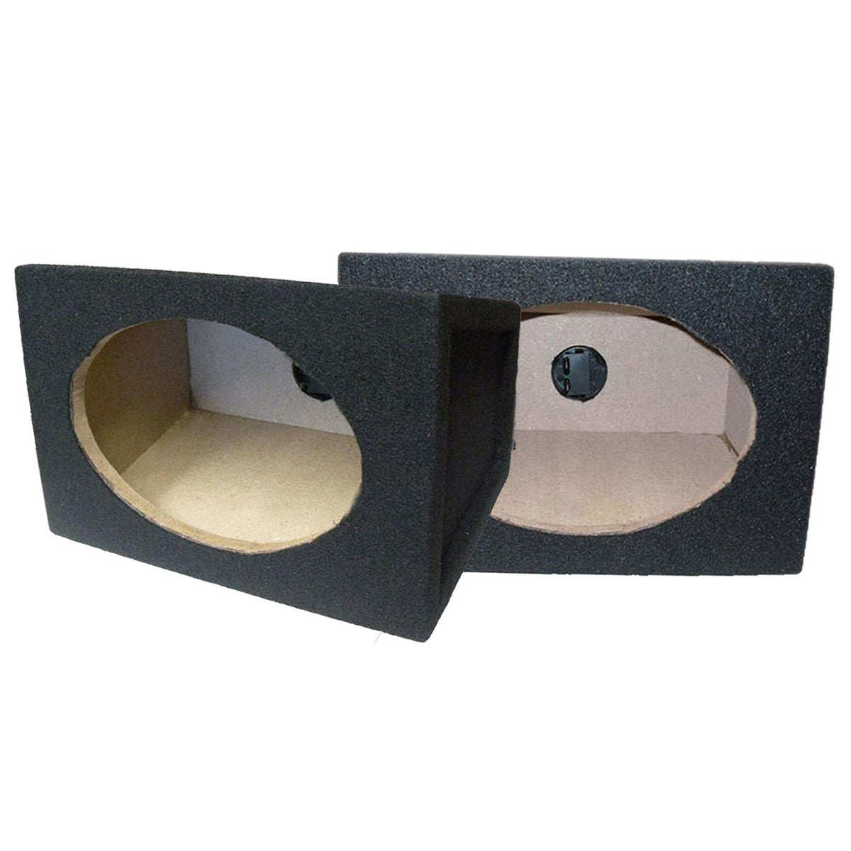 Kenwood KFC-S6977EX 6x9 1000 Watts Car Speakers with Black MDF 6X9 Boxes Pair