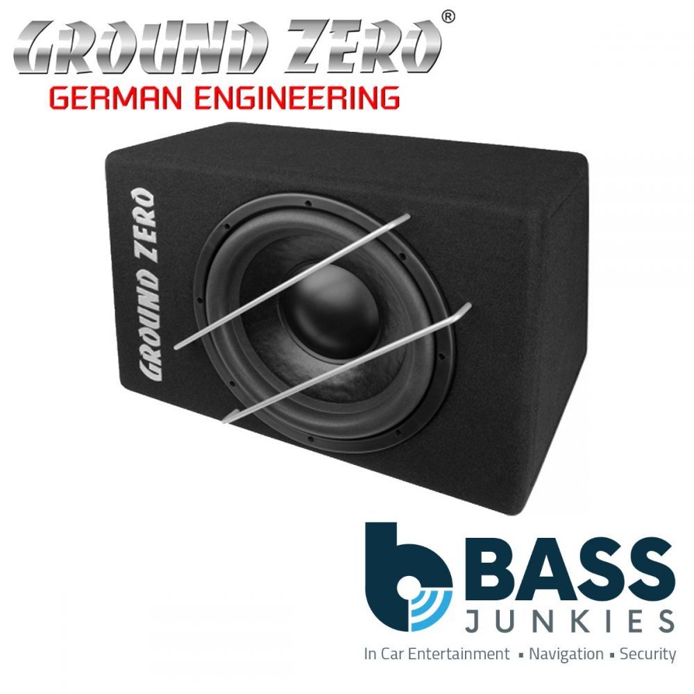 Ground Zero GZUB 30SQ - 30 cm / 12" Subwoofer box - 2 x 2 ohm voicecoil - 500 WRMS