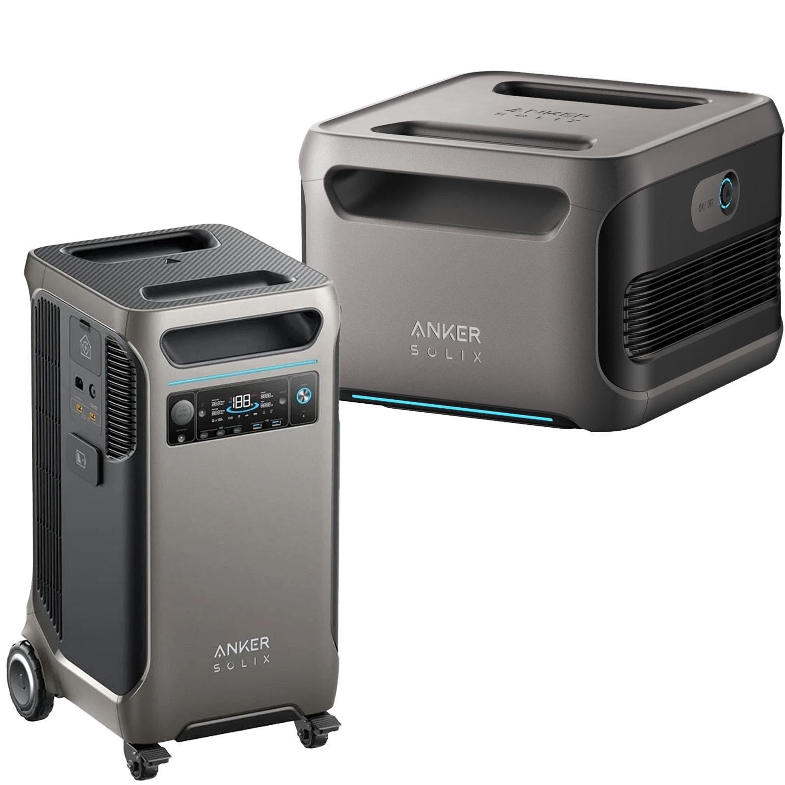 Anker SOLIX F3800 + BP3800 - 7680Wh Portable Power Station Bundle