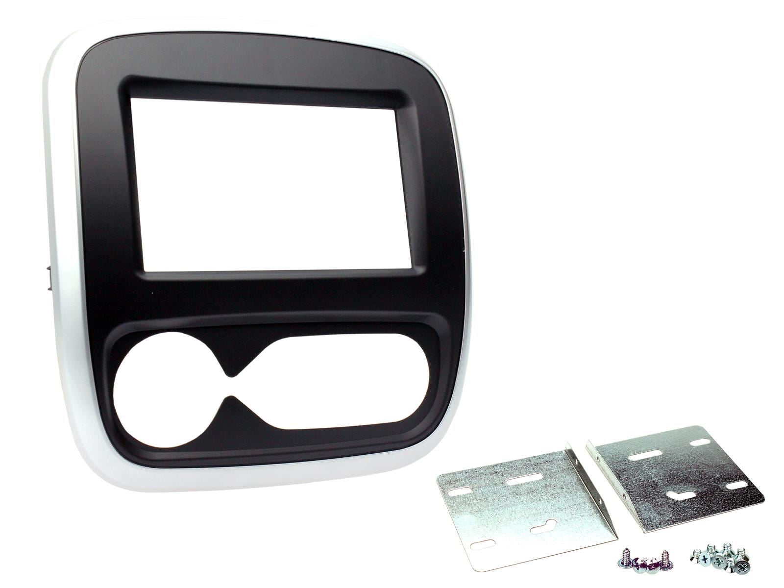 Grundig 6.8" Apple Android Double Din Stereo Fitting Kit + Steering Wheel Stalk Controls to fit Vauxhall Vivaro 2014- | Opel Vivaro 2014-