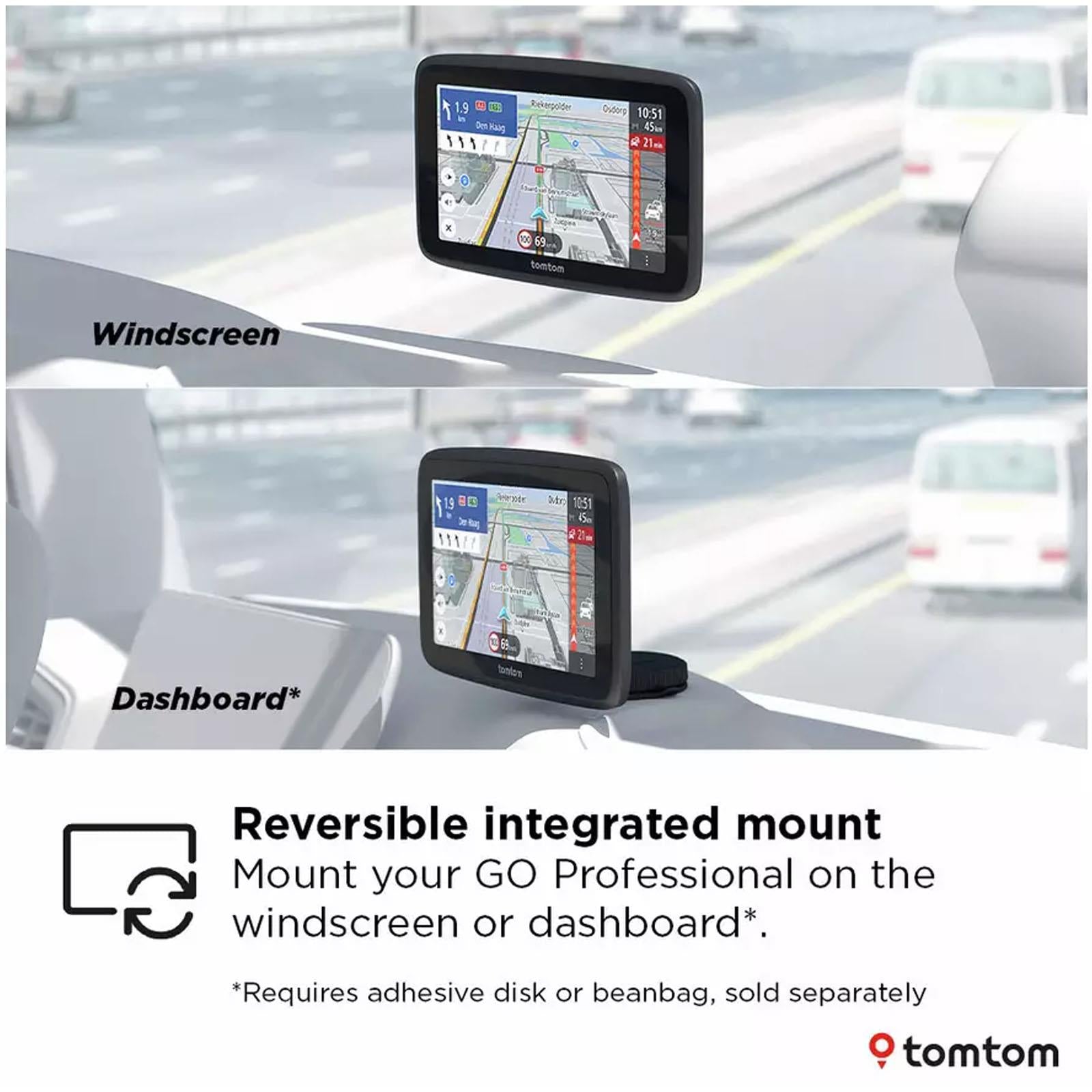 TomTom GO Expert EU 5" Truck & Coach Sat Nav GPS Portable Navigation