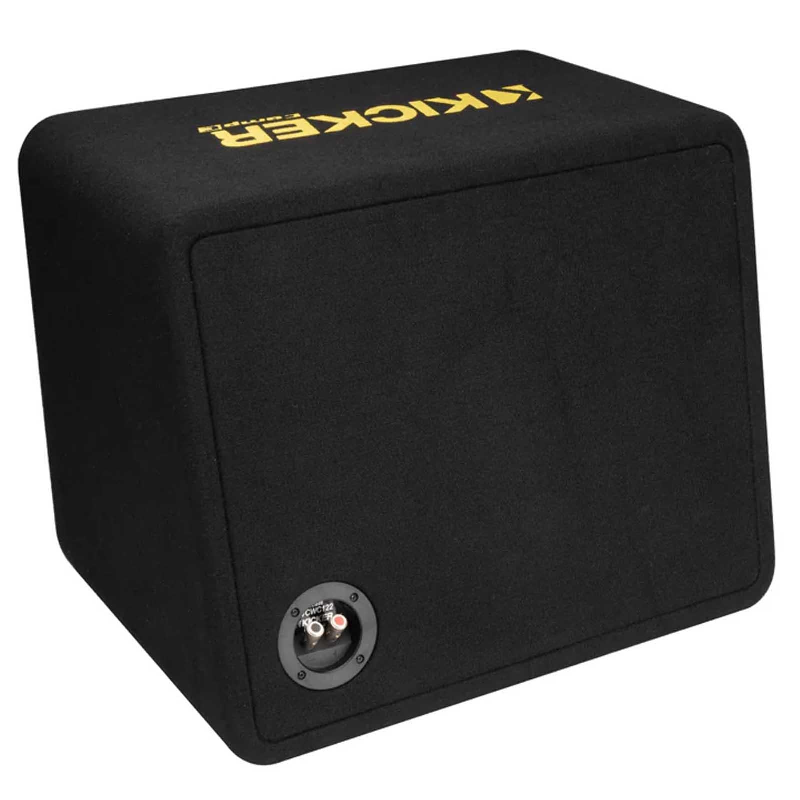 Kicker 50VCWC124 - 600 Watts 12" CompC Loaded Car Sub Subwoofer Enclosure 4 Ohm