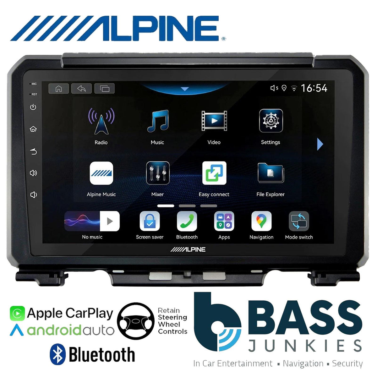 Alpine 9" CarPlay Android Car Stereo Fitting Kit For Suzuki Jimny 2019 Onwards