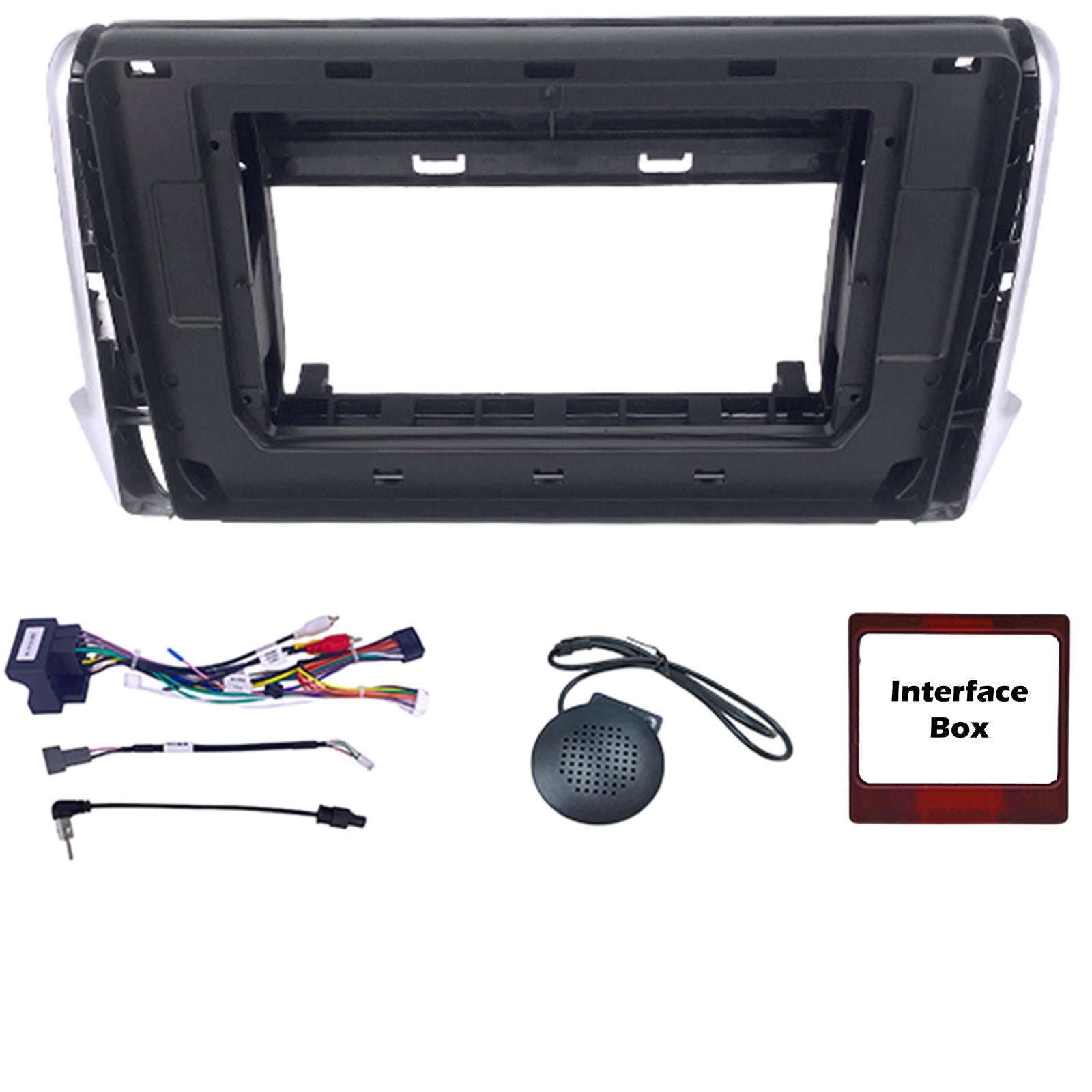 For Peugeot 308 408 Black 07-13 Fascia Panel Interface for 9" Android Car Radio