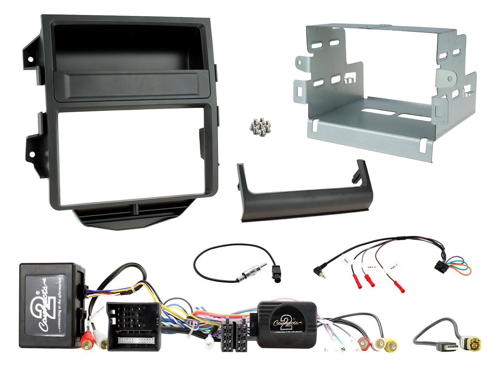 SONY XAV-1550D DAB+ Smart Bluetooth Car Radio + Stereo fitting kit + Steering Wheel Controls Loom for Porsche Macan 2014-2016