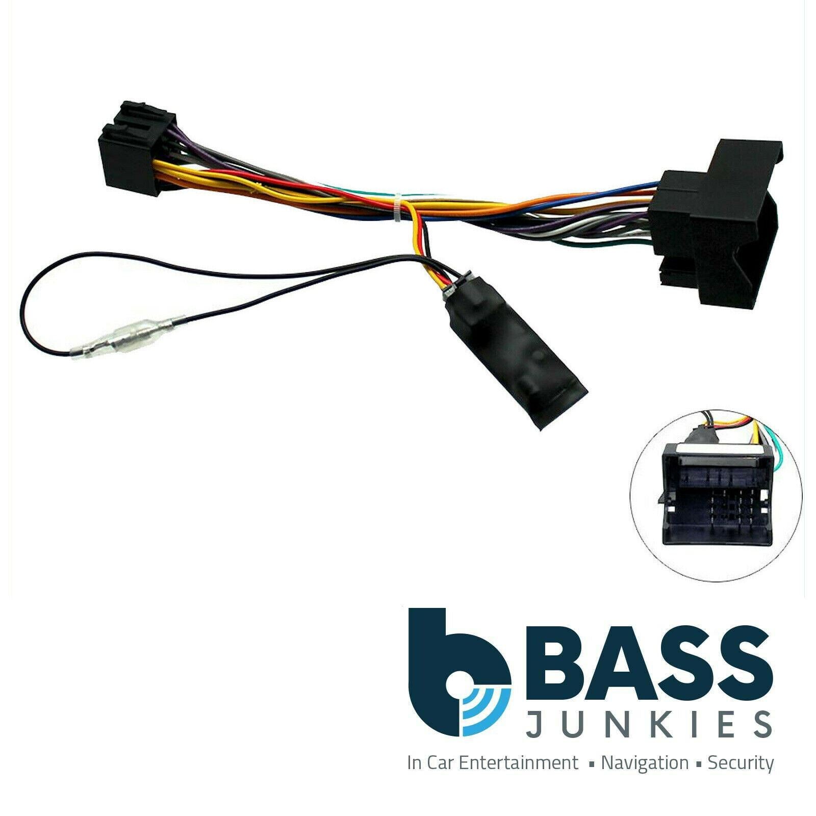 Connects2 CTHUE-BM1 BMW 1-Series 3-Series 5-Series 7-Series Mini Car Stereo Wiring ISO adaptor With Ignition Generator for BMW