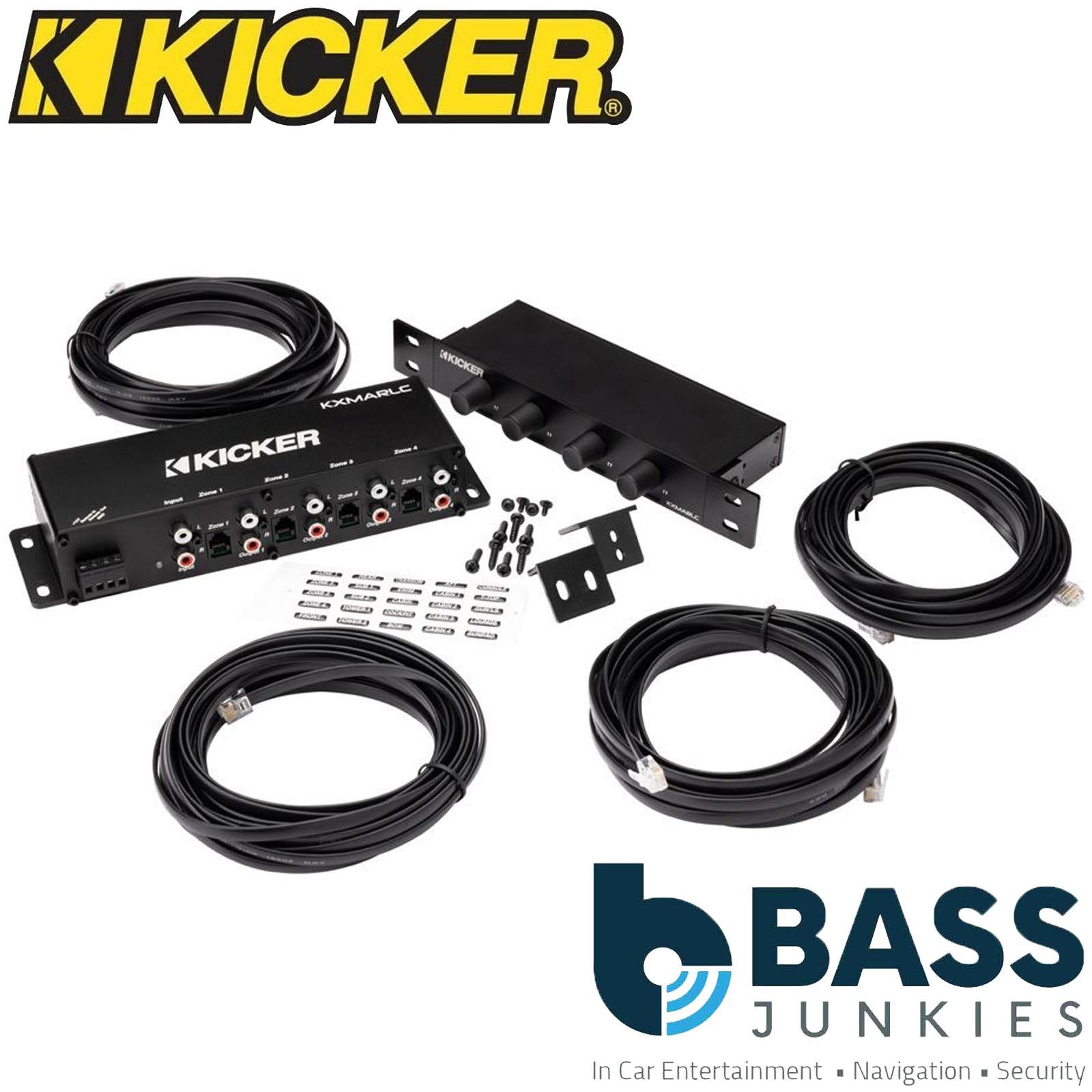 Kicker KA48KXMARLC - Marine 4-Zone Remote Level Bass Audio Controller