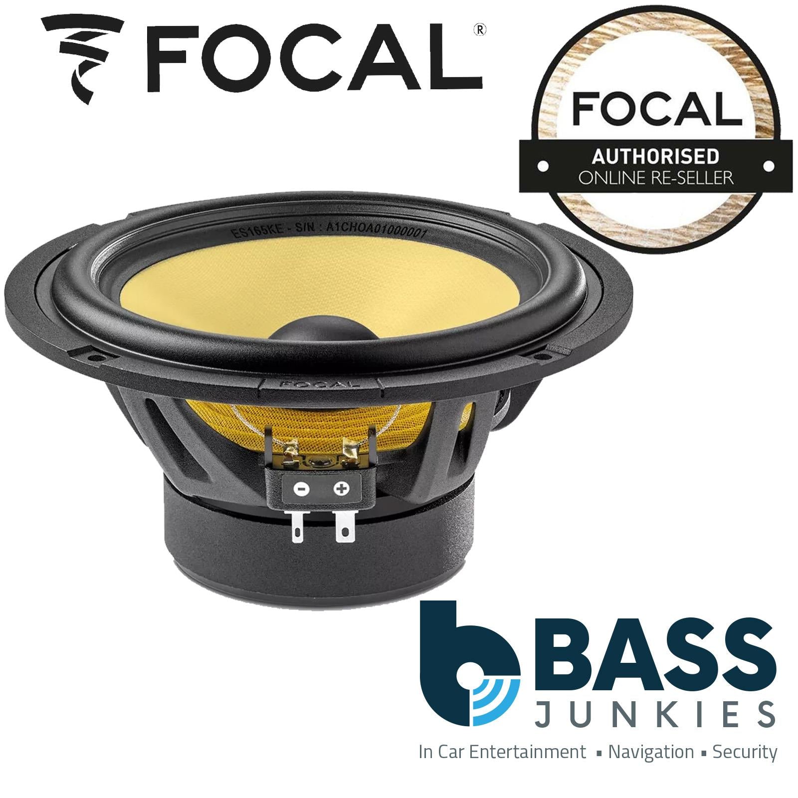 Focal ES165KE ELITE K2 6.5" 17cm 200 Watts Component Car Stereo Door Speakers