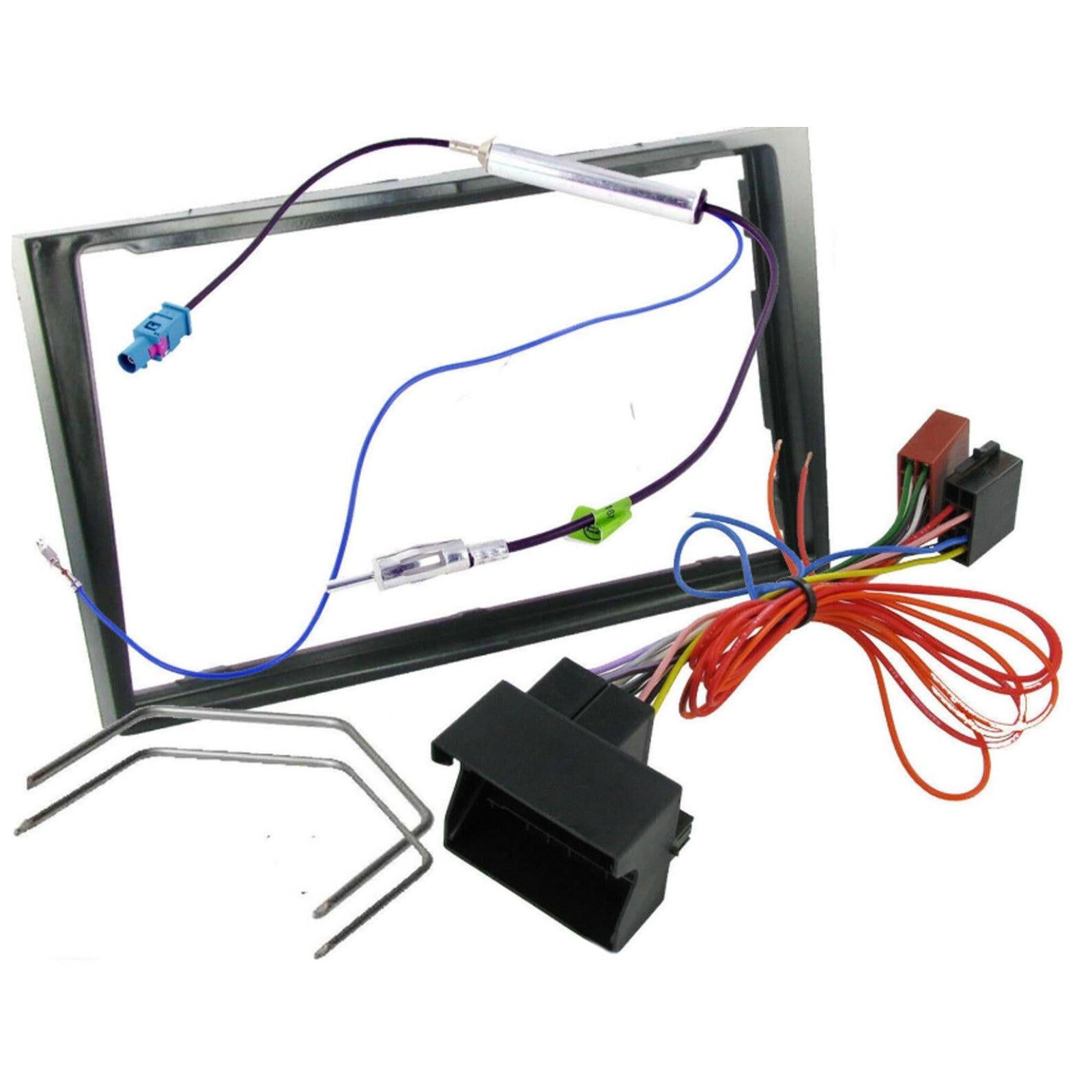Vauxhall Astra H 2004-2009 Car Stereo Double Din Fascia Fitting Kit Piano Black