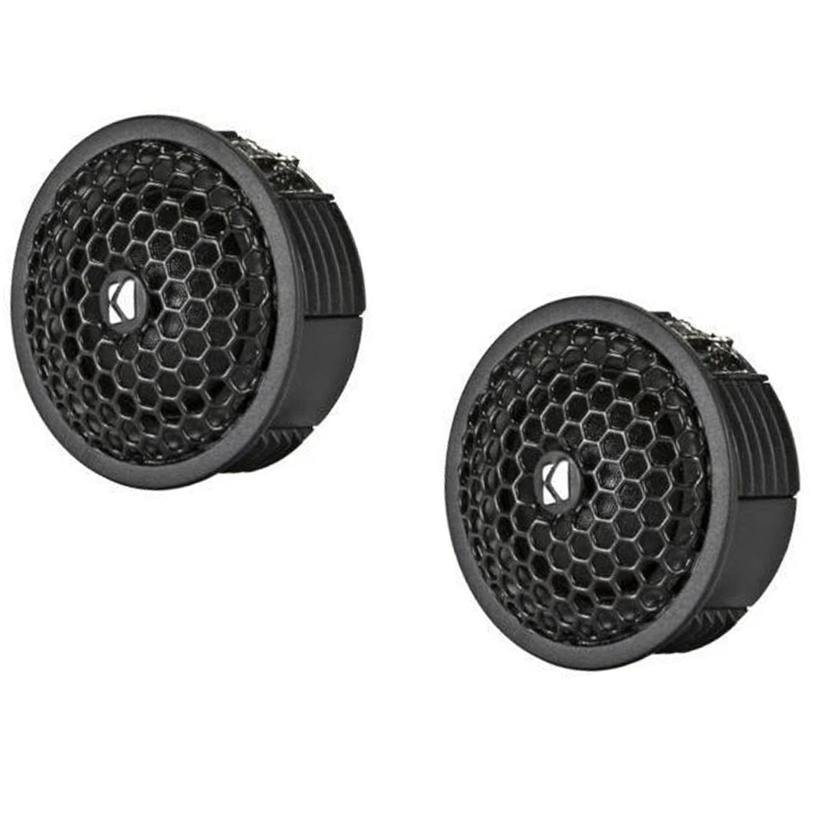 Kicker 46KST2004 - 0.75" Car Audio Tweeters With Crossovers 130W Peak Pair