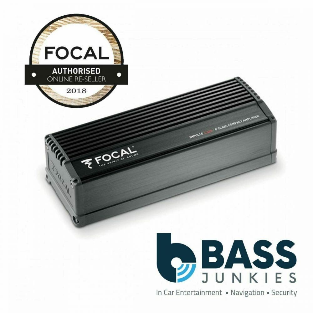 Focal 6.5" Component Car Speakers & 4 Channel Amplifier & 8" 250 Watts Bass Box Package
