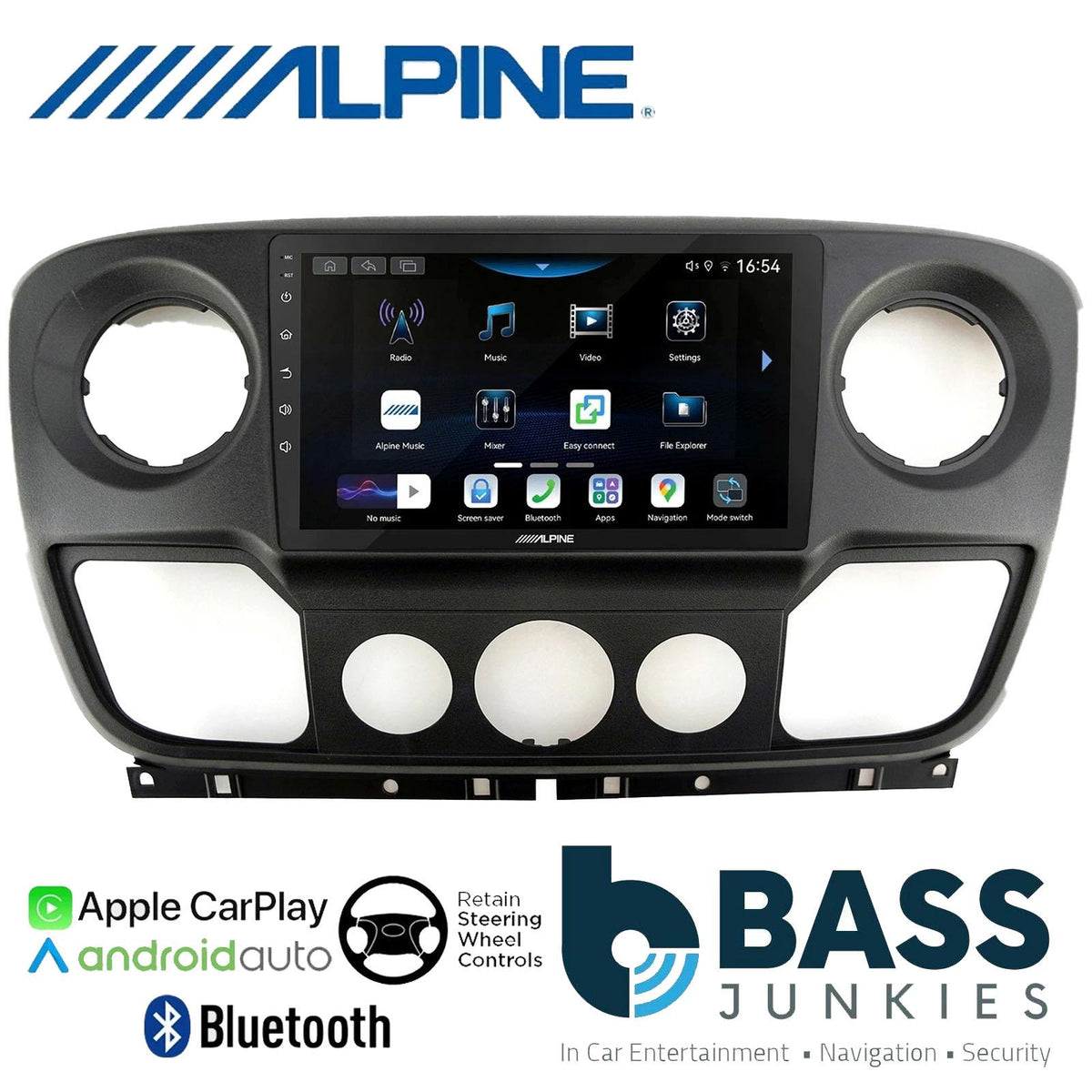 Alpine 9" CarPlay Android Car Stereo Kit For Nissan NV400 Vaux Mavano Renault