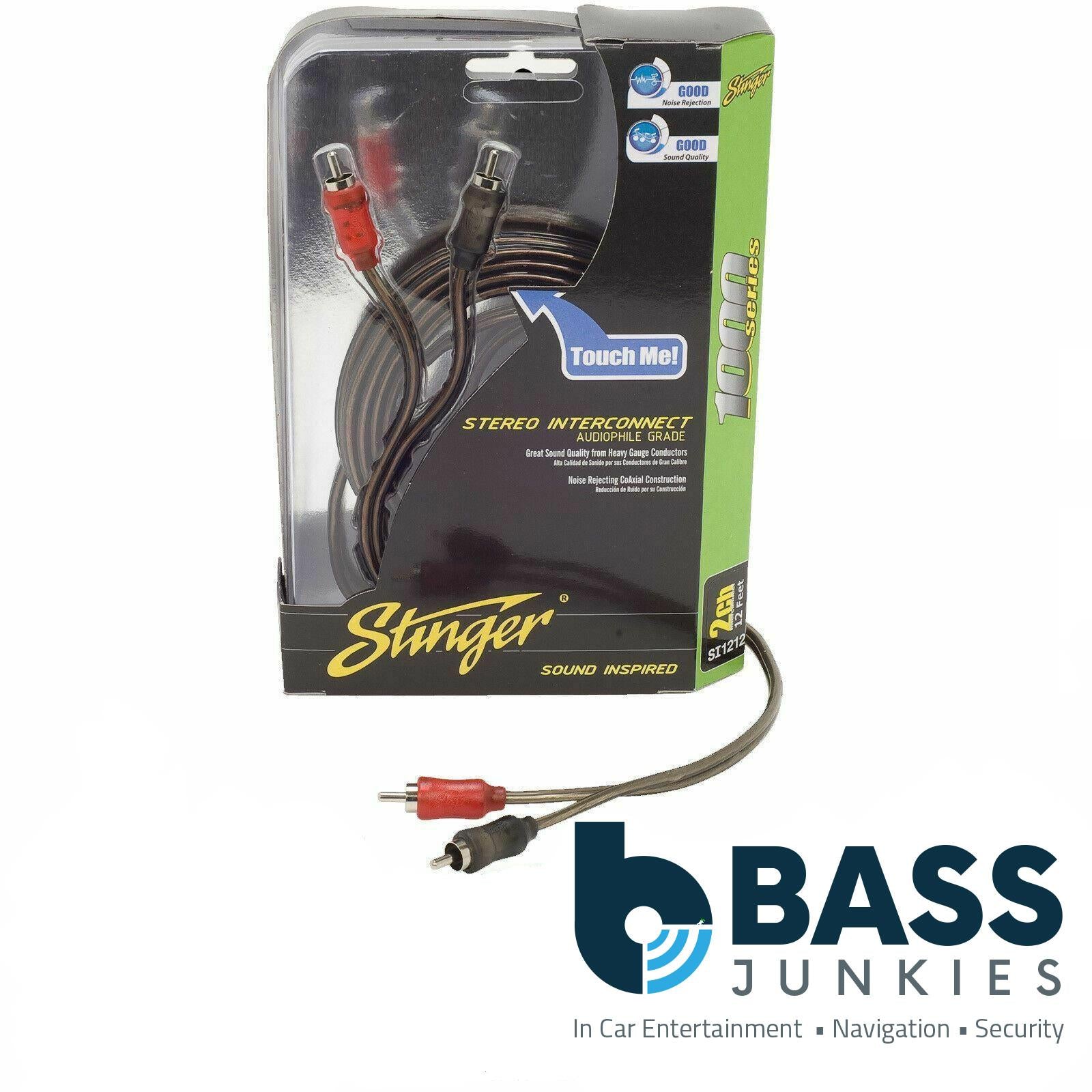 Stinger SI123 - 1000 Series 0.9 Metre 3Ft 2 Channel Coaxial RCA
