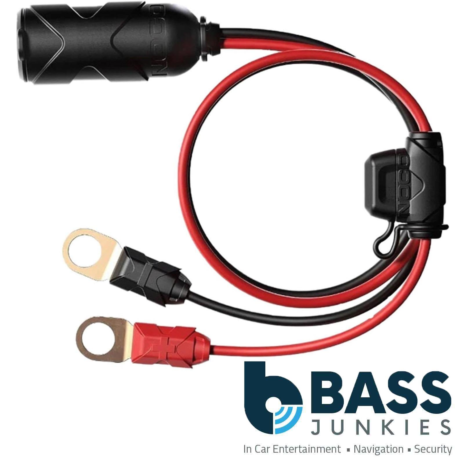 NOCO GC018 - Plug Socket With Eyelets Micro Blade Built In Fuse 12V 20 Amp