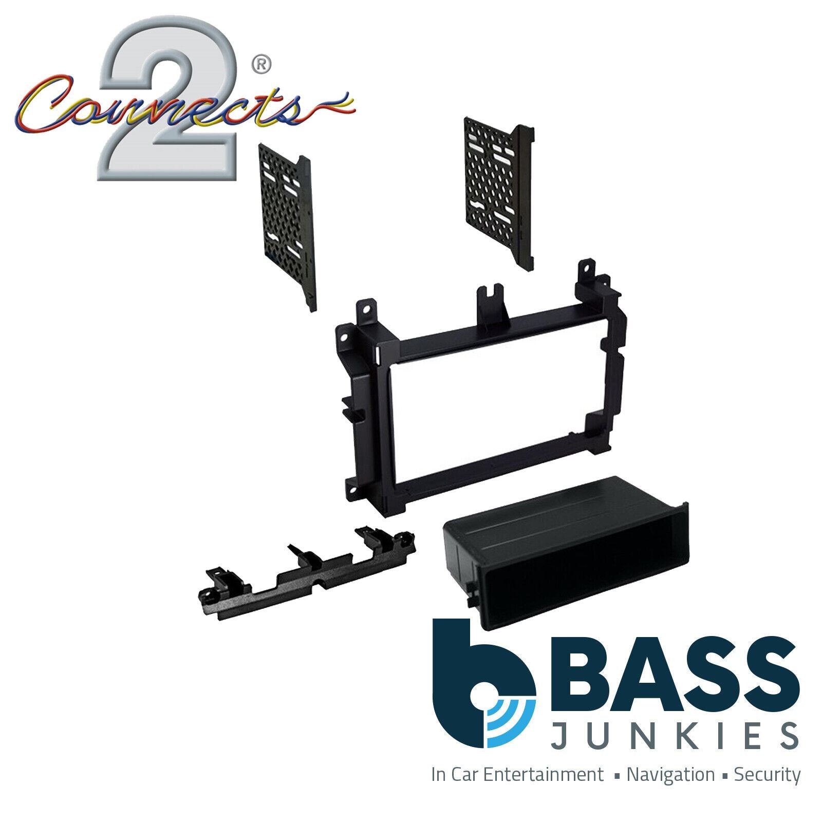 Connects2 CT23JP09 - Dodge Durango 2014 - 2017 Single/Double Din Car Radio Fascia Panel