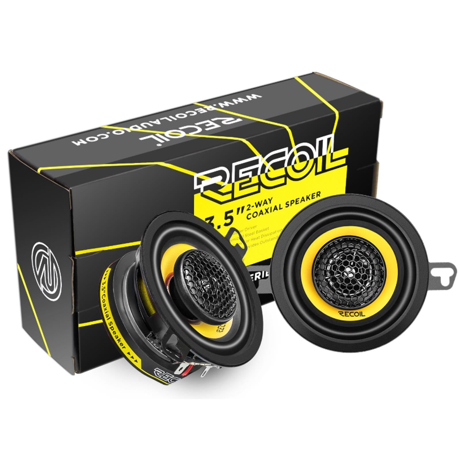 Recoil Level-3 Series 2-Way 80 Watts 3.5" Coaxial Car Speaker