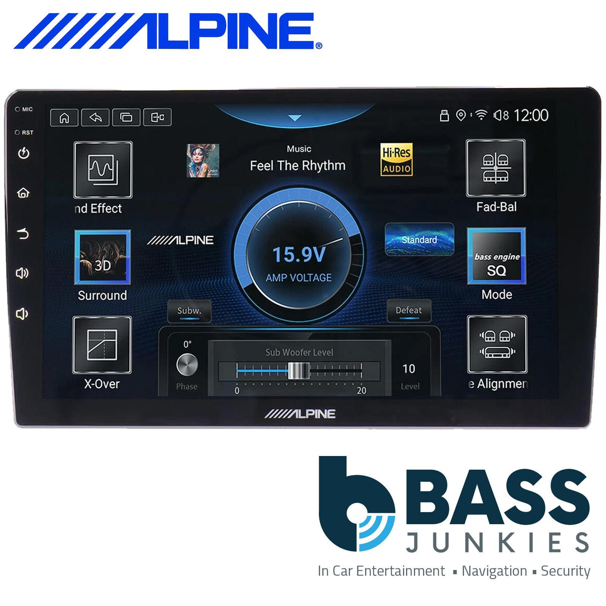 Alpine INE-AX809 - 9" Bluetooth Apple CarPlay Android Mirror link DSP Car Stereo