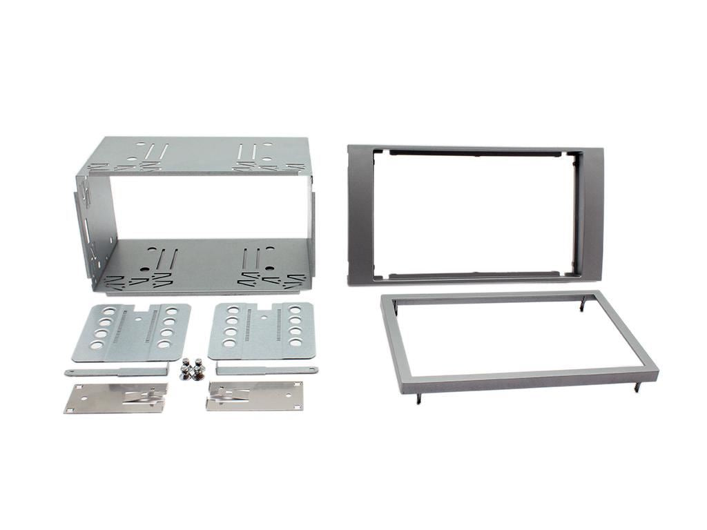 Connects 2 CTKFD48 - Ford Fiesta 2005 - 2008 Double Din Facia & Steering wheel Interface Fitting Installation Kit (Silver Facia Panel)