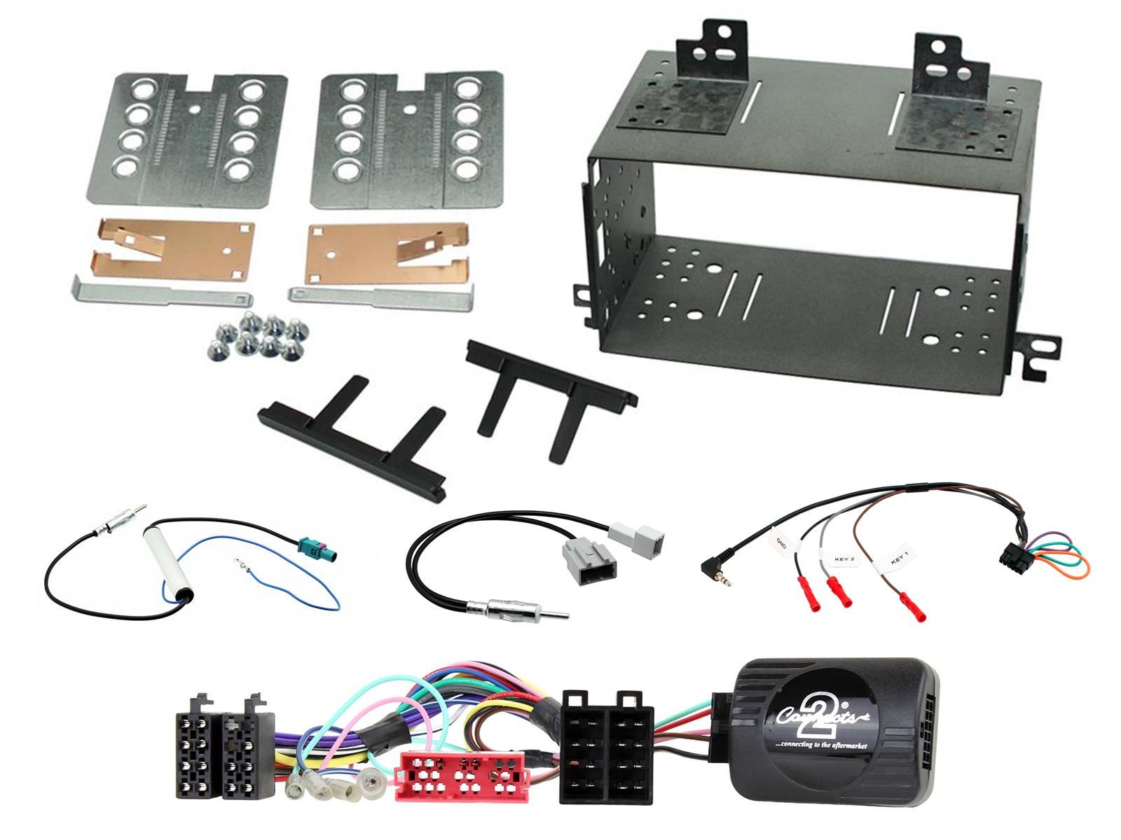 Connects2 CTKKI07 Kia Rio 2008 - 2011 Double Din Facia Car Stereo Steering Wheel Kit