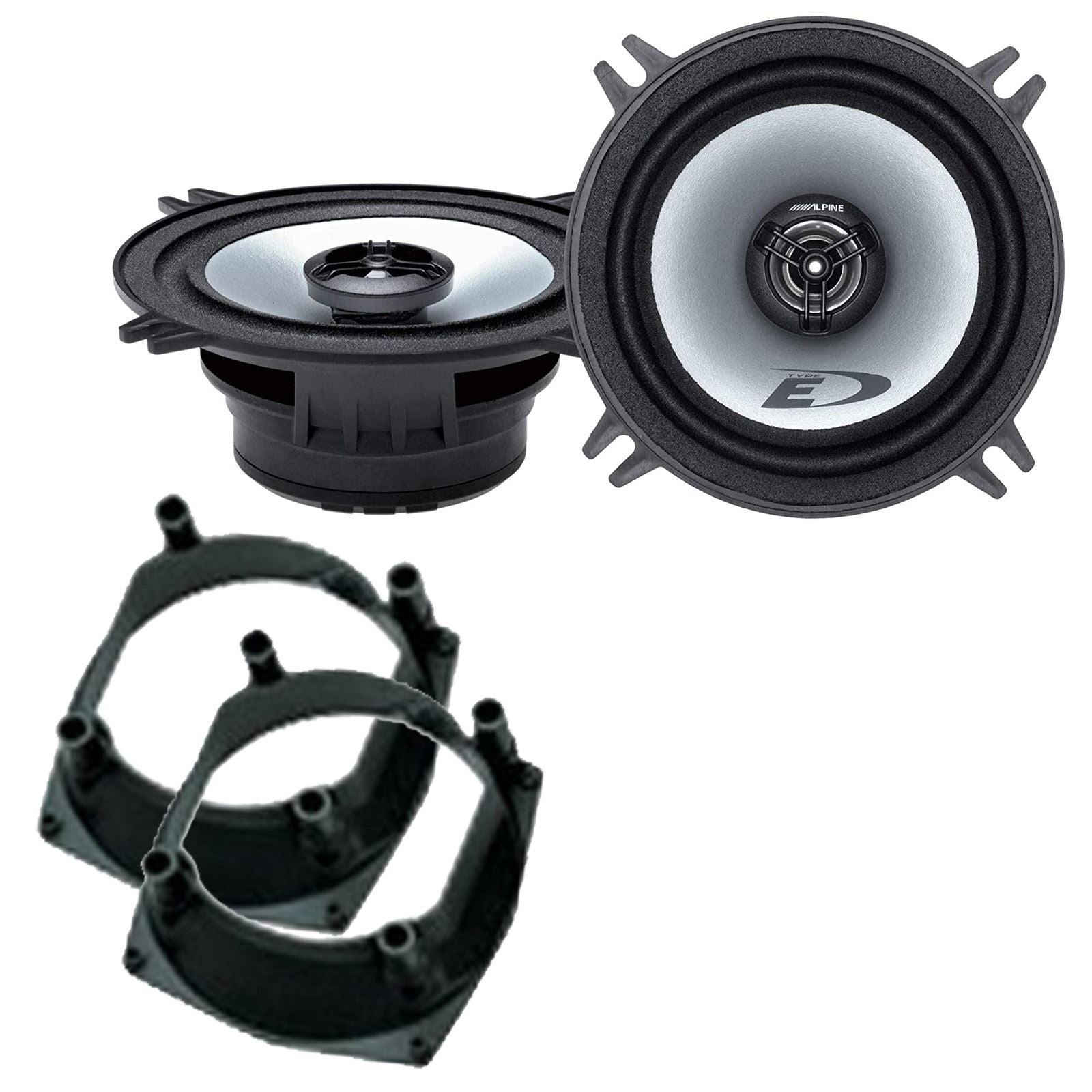 Alpine SXE-1325S 2-Way 130mm/13cm/5.25" Coaxial Speakers (Per Pair 400 Watts) Fits Renault Clio 1990-98