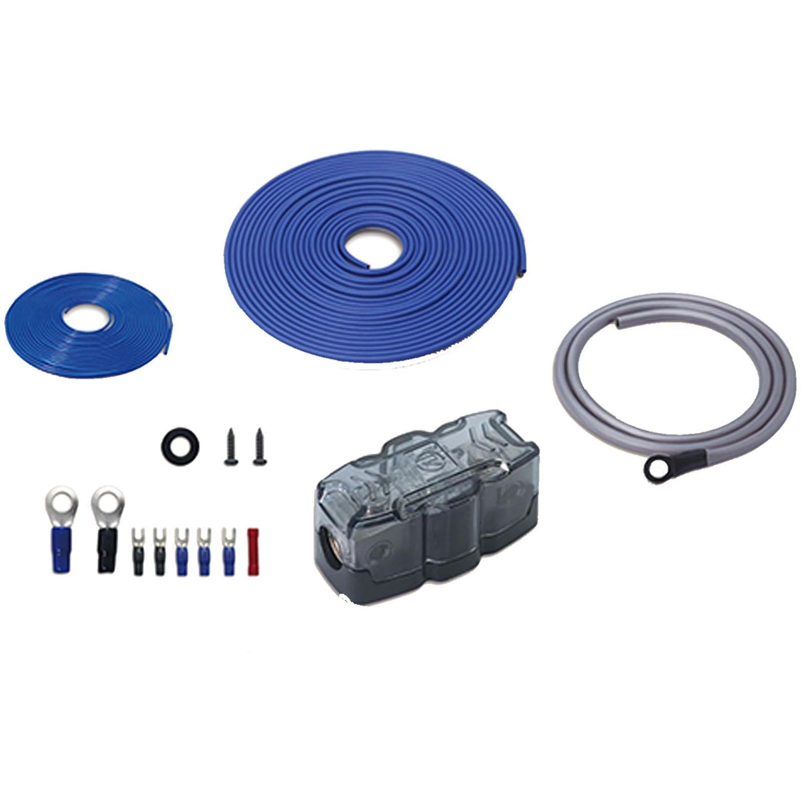 Recoil RCK4 - 4 AWG 1500 Watts Complete Car Subwoofer Amplifier Wiring Kit