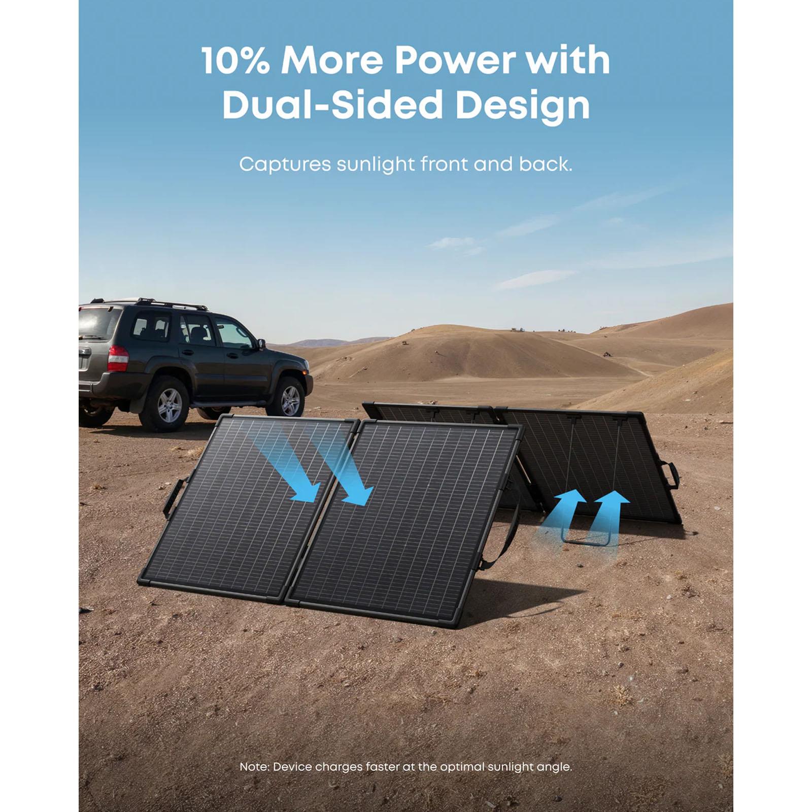 Anker SOLIX - PS100 100 Watt Foldable Portable Solar Panel for Portable Power Stations