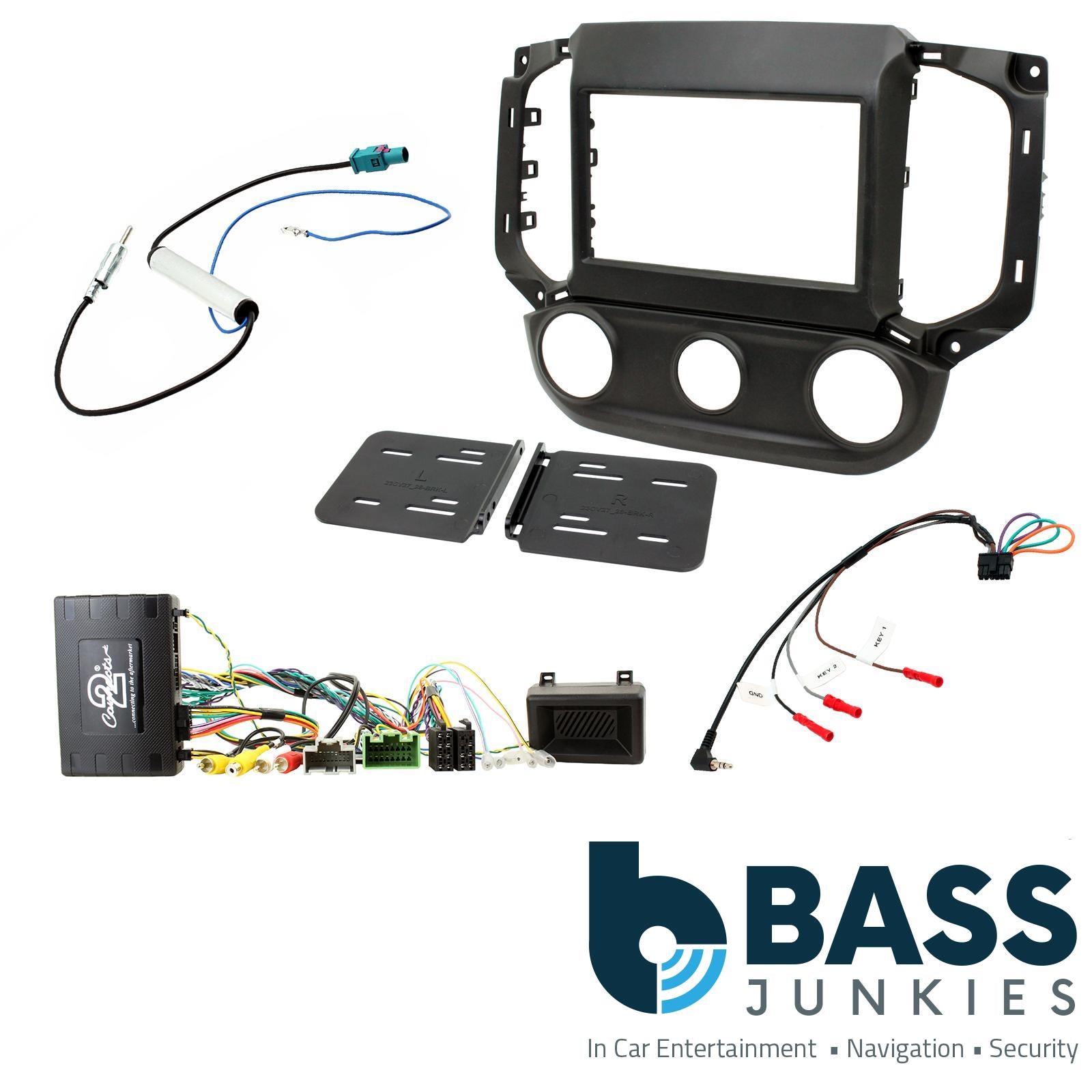 Connects2 CTKCV13 Chevrolet S-10 2016 Onward Car Stereo Double Fascia Steering Wheel Interface Kit