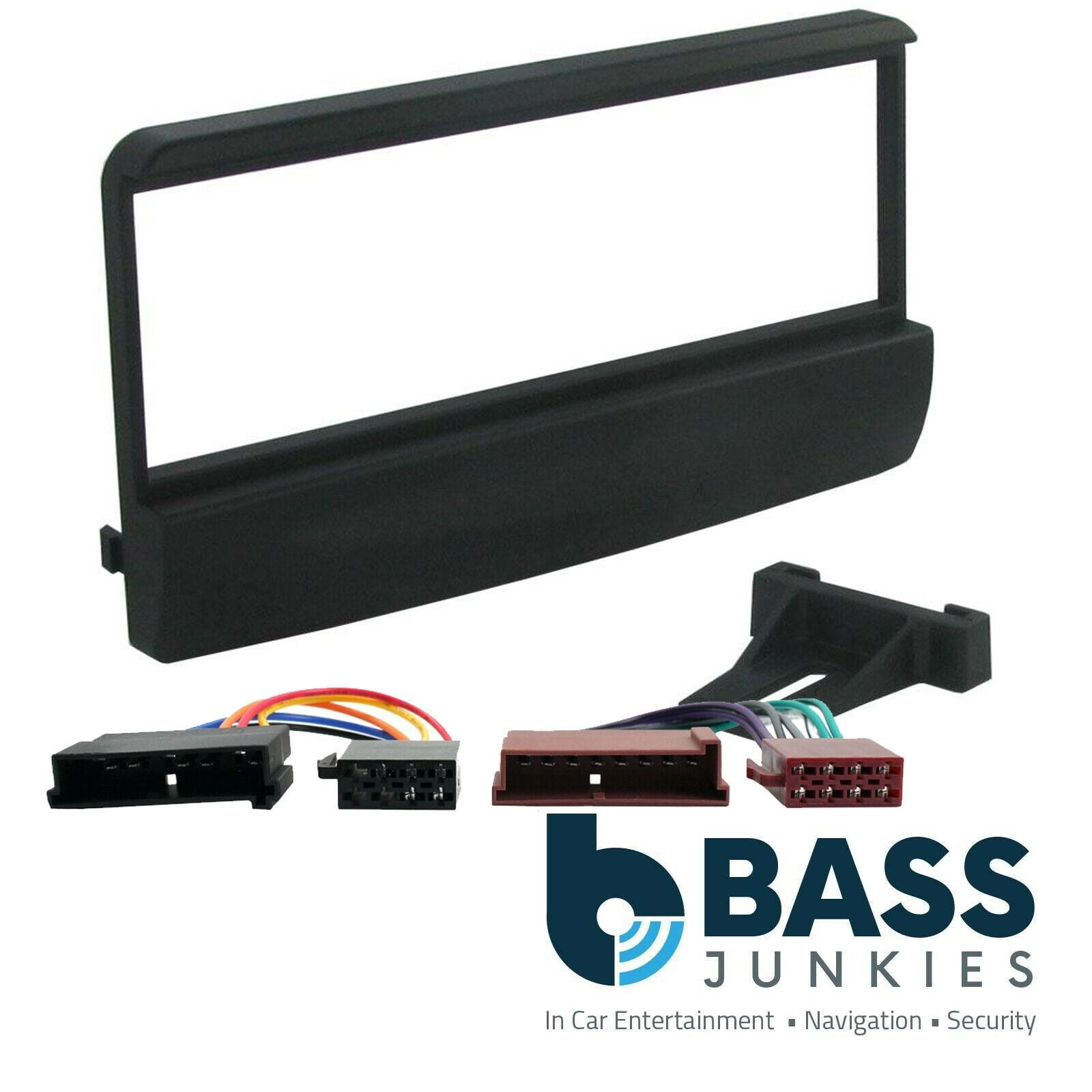 Ford Fiesta 1995 to 2001 Black Car Radio Stereo Fascia Panel & ISO Wiring Lead