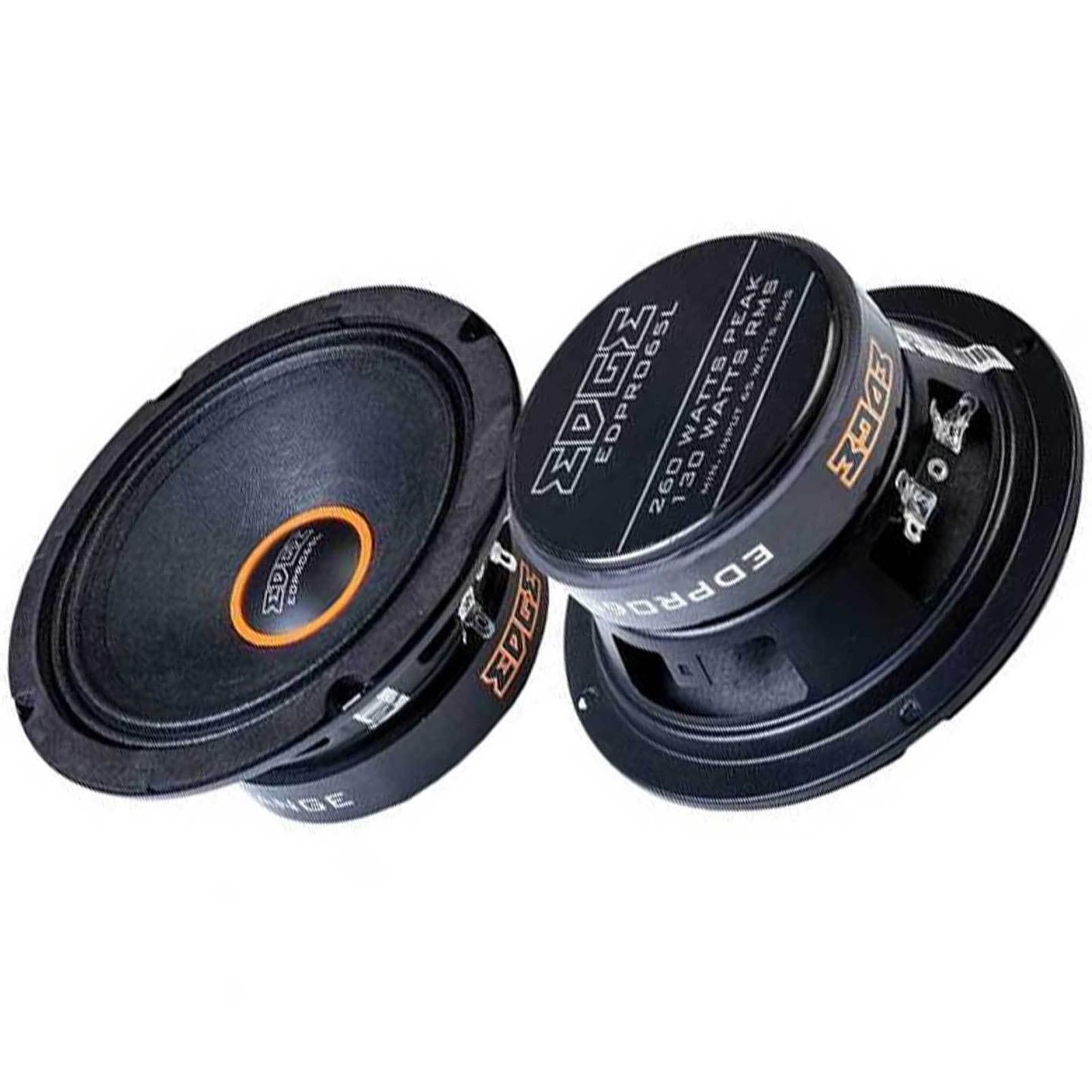 Edge EDPRO8SX-E6 300 Watts 8" Mid Range Car Speakers (Pair)