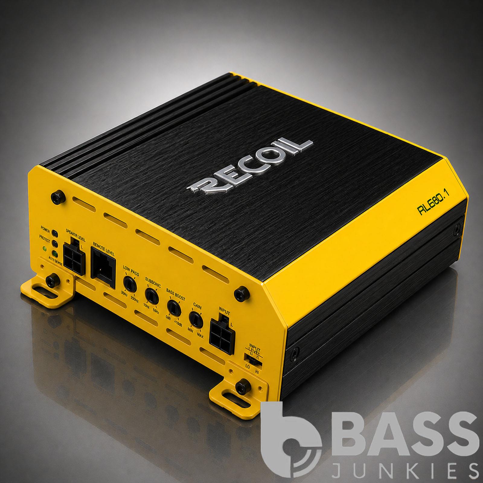 Recoil RS10 Kit - 10" 500W Subwoofer + RL680.1 680W Monoblock Amplifier Amp Kit