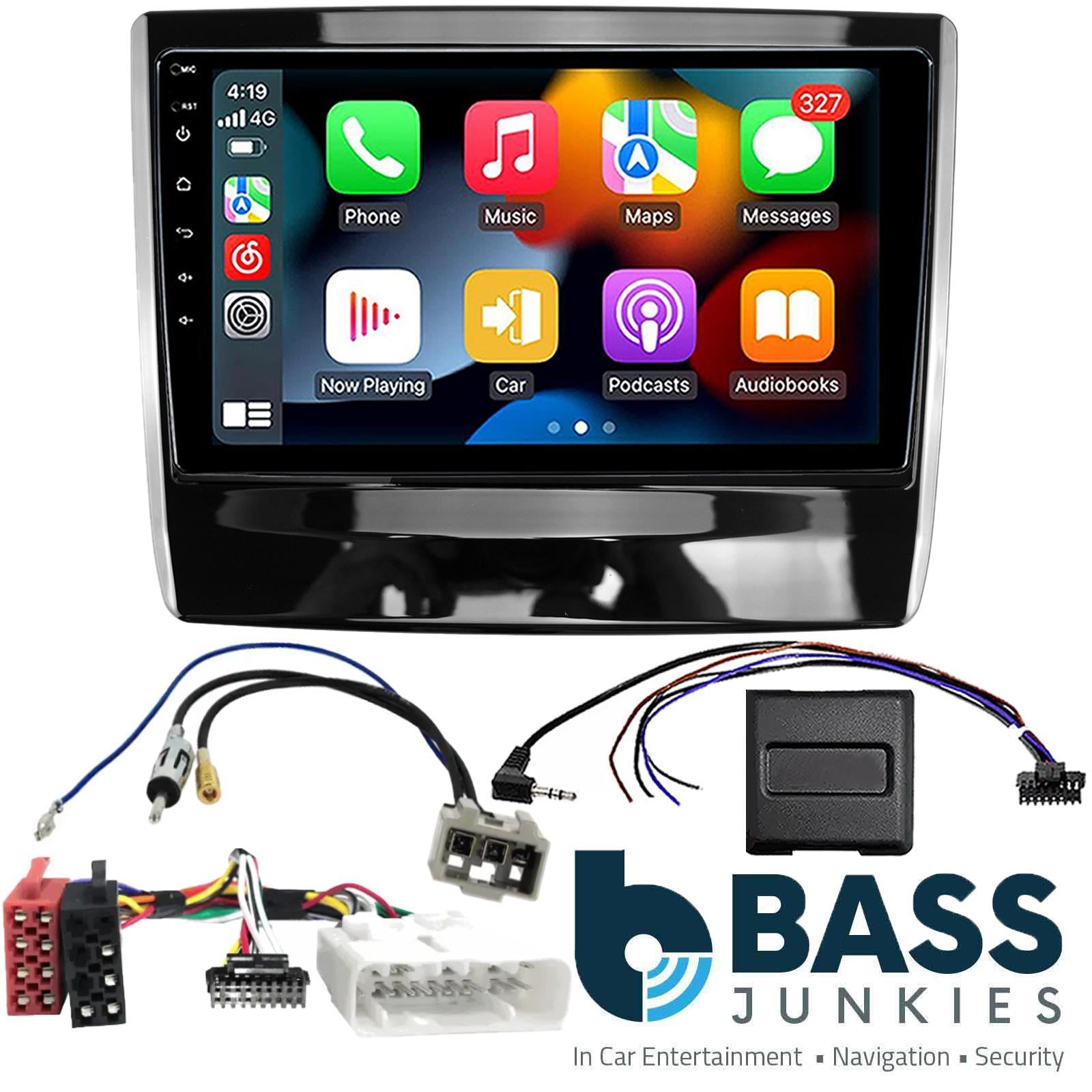 UPGRADED 9" CarPlay Android Car Stereo & Black Facia Kit For Isuzu D Max 2020 Onwards