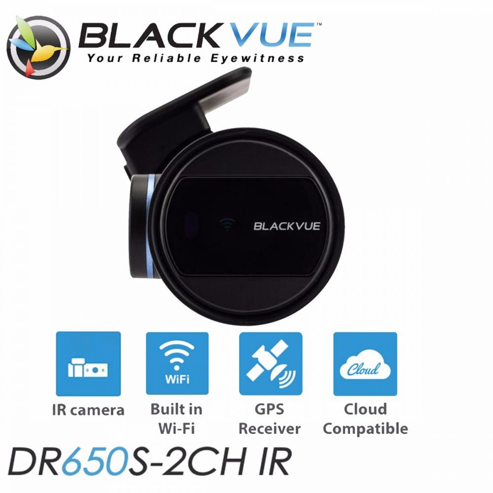 BLACKVUE DR650S 2CH IR - 16GB - Front & Rear CarDash Cam Full 1080p Front camera & 72