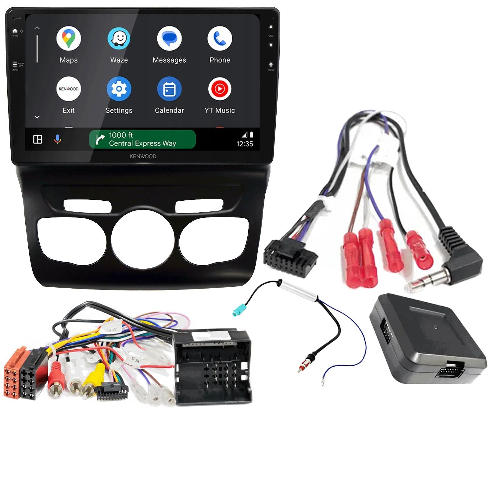 Kenwood 9" CarPlay Android Car Stereo Fascia Kit For Citroen C4L RHD 2013 -16