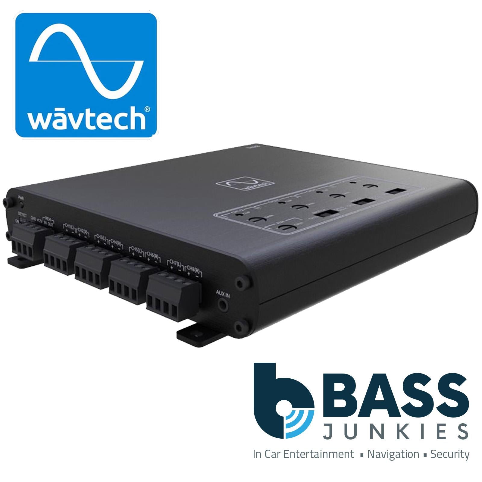 WavTech LINK8 8-Channel Line Out Converter & AUX Input Signal Summing & Remote