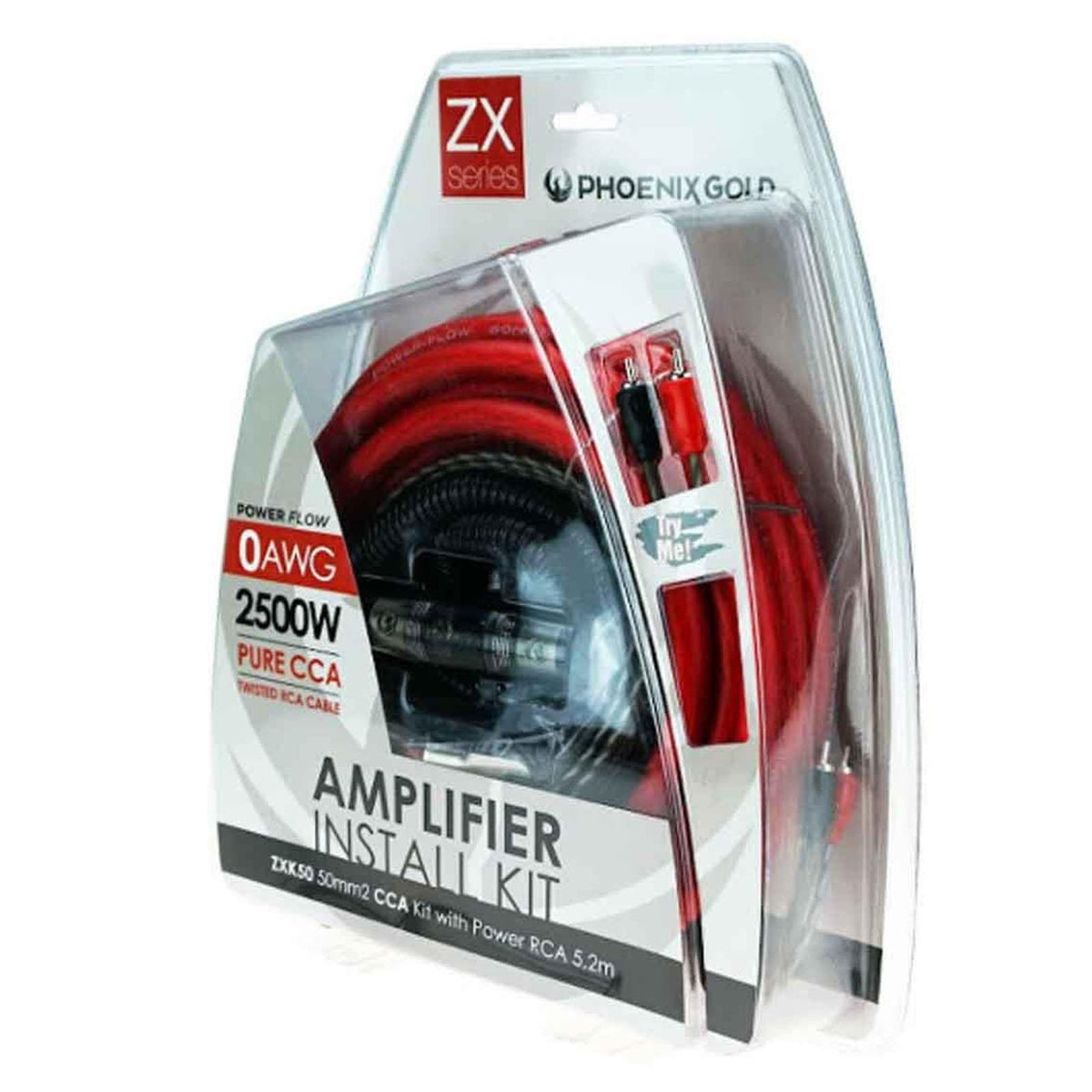 Phoenix Gold ZXK50 – 50mm² OFC Amplifier Wiring Kit – Premium Z Series Power Cable Set