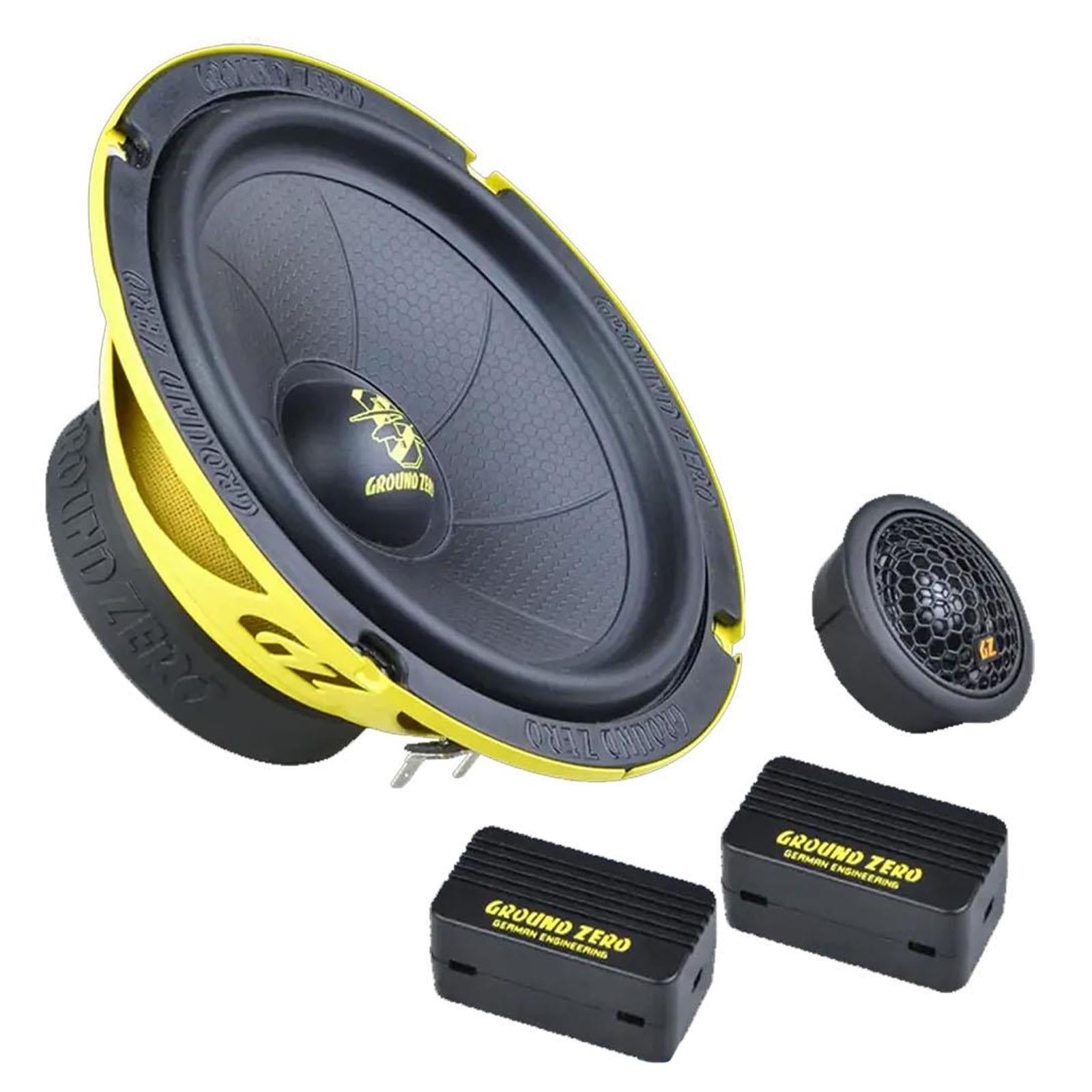 Ground Zero GZIC 165.2SPL - SPL 6.5" Component Kit Car Speakers 400 Watts a Pair