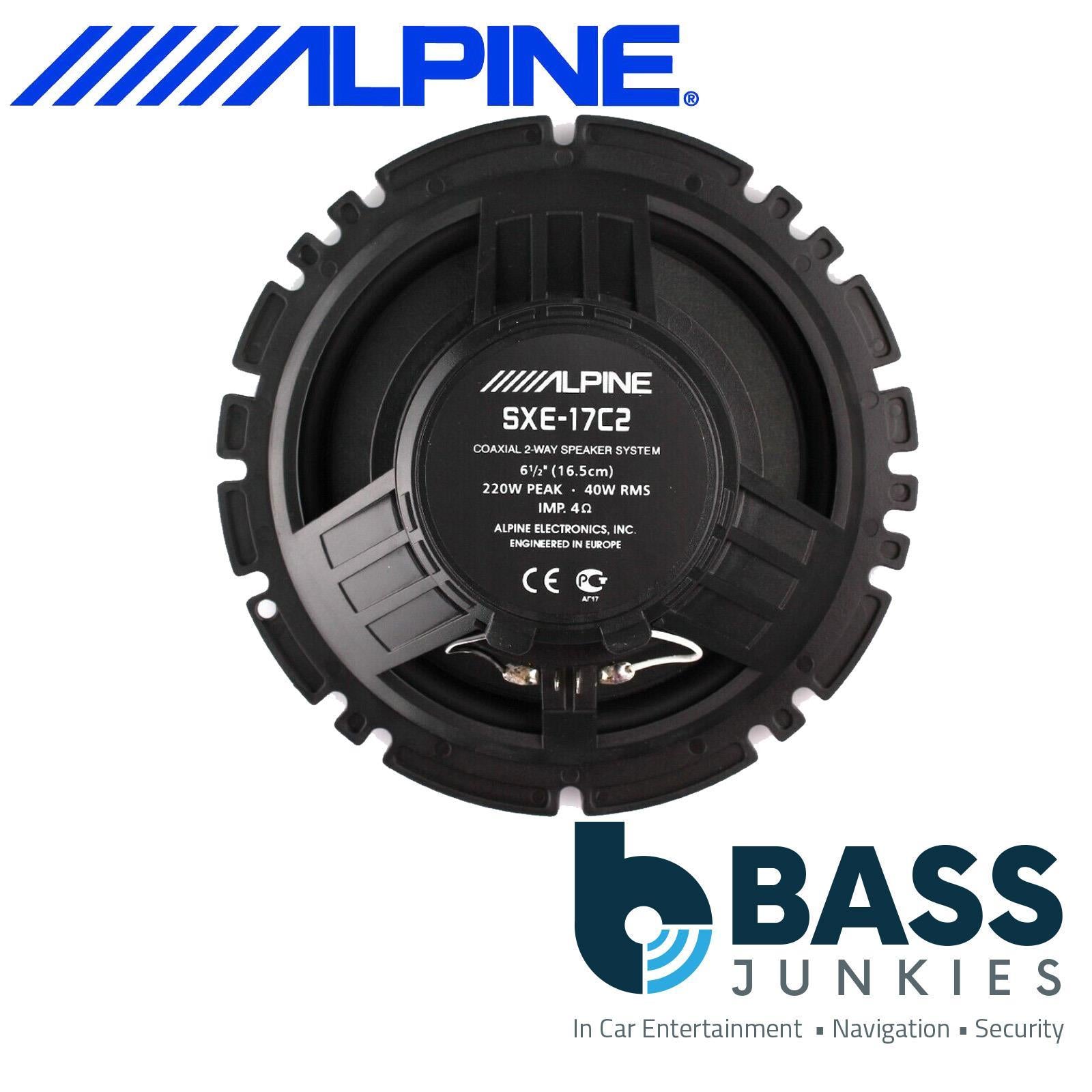 Alpine SXE-17C2 - 17CM 6.5" Inch 440 Watts 2 Way Blue Cone Door Car Speakers