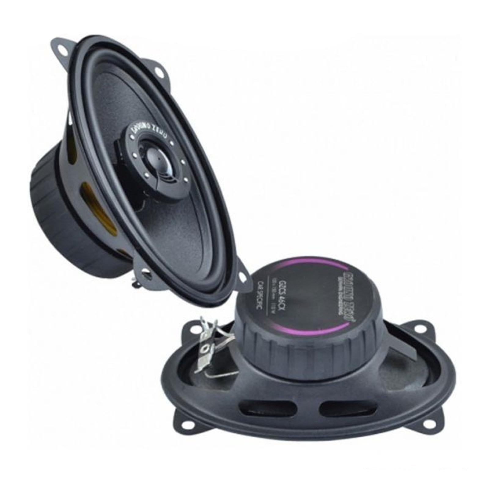 Ground Zero GZCS 46CX - 4"x6" Inch (10x15cm)  2-Way Coaxial Car Door Speakers