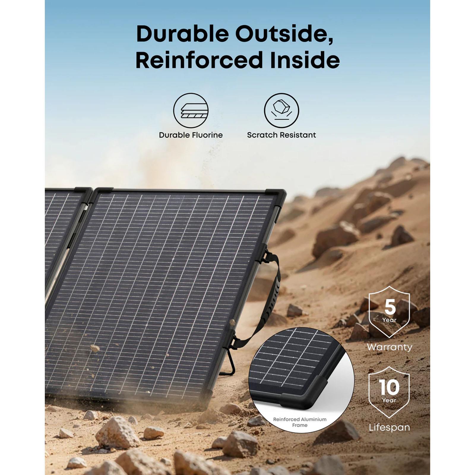 Anker SOLIX - PS100 100 Watt Foldable Portable Solar Panel for Portable Power Stations
