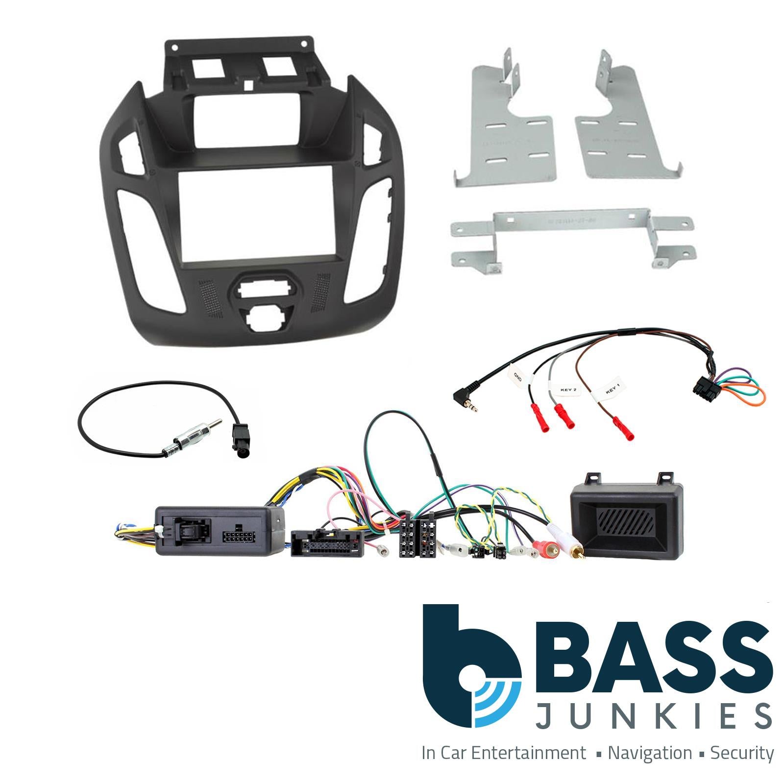 Connects2 Double Din Stereo fitting kit for Ford Transit-Connect 2013-2021	 Vehicle Specific Stereo Screen Steering Controls Fitting Kit