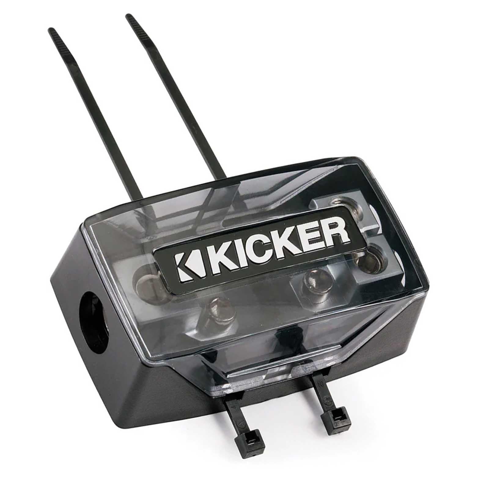 Kicker 46FHD - Dual AFS Fuse Holder 1/0 AWG 8 AWG Power Distribution