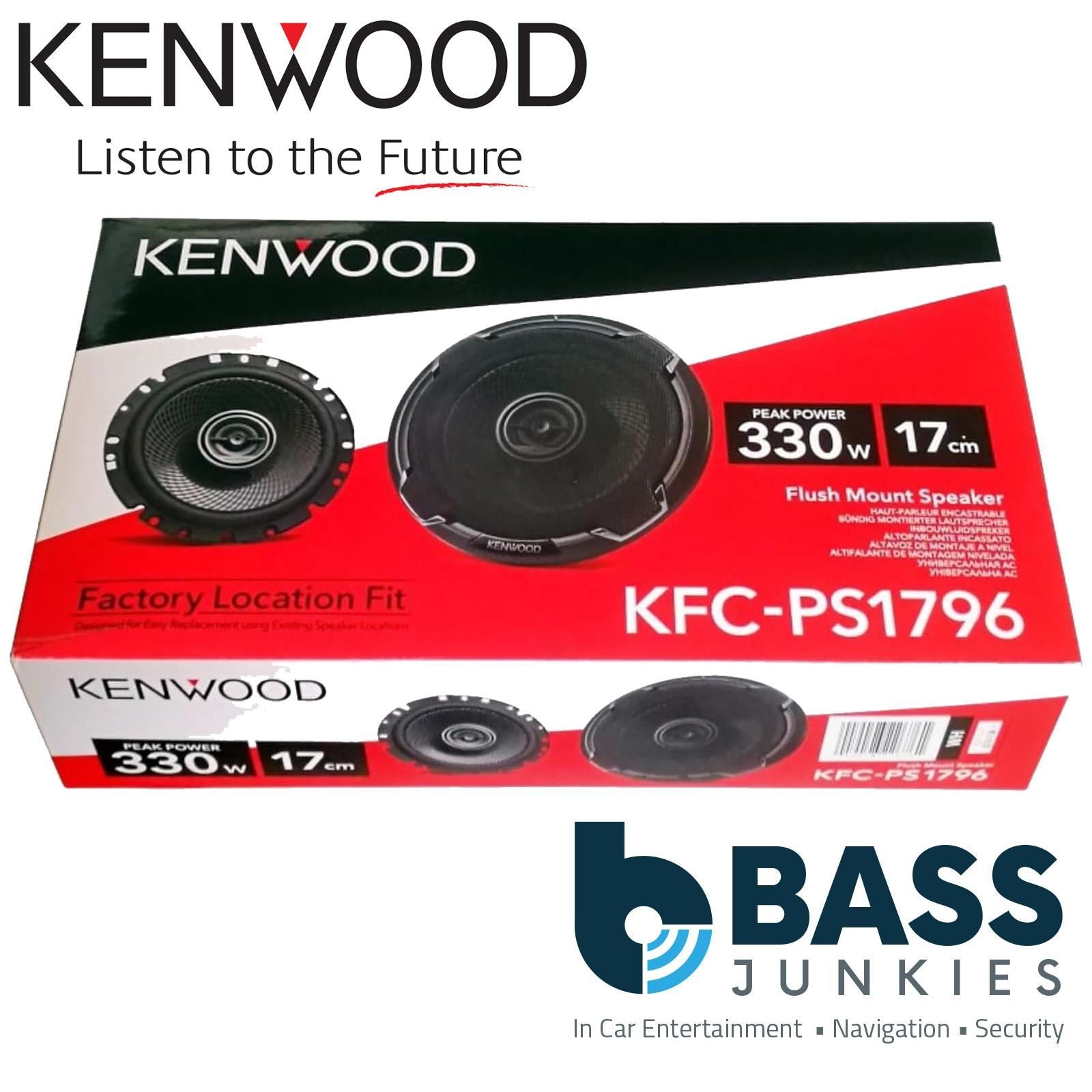 Vauxhall Meriva A 2003-10 KENWOOD 330 Watts 2 Way Front Door Car Speakers